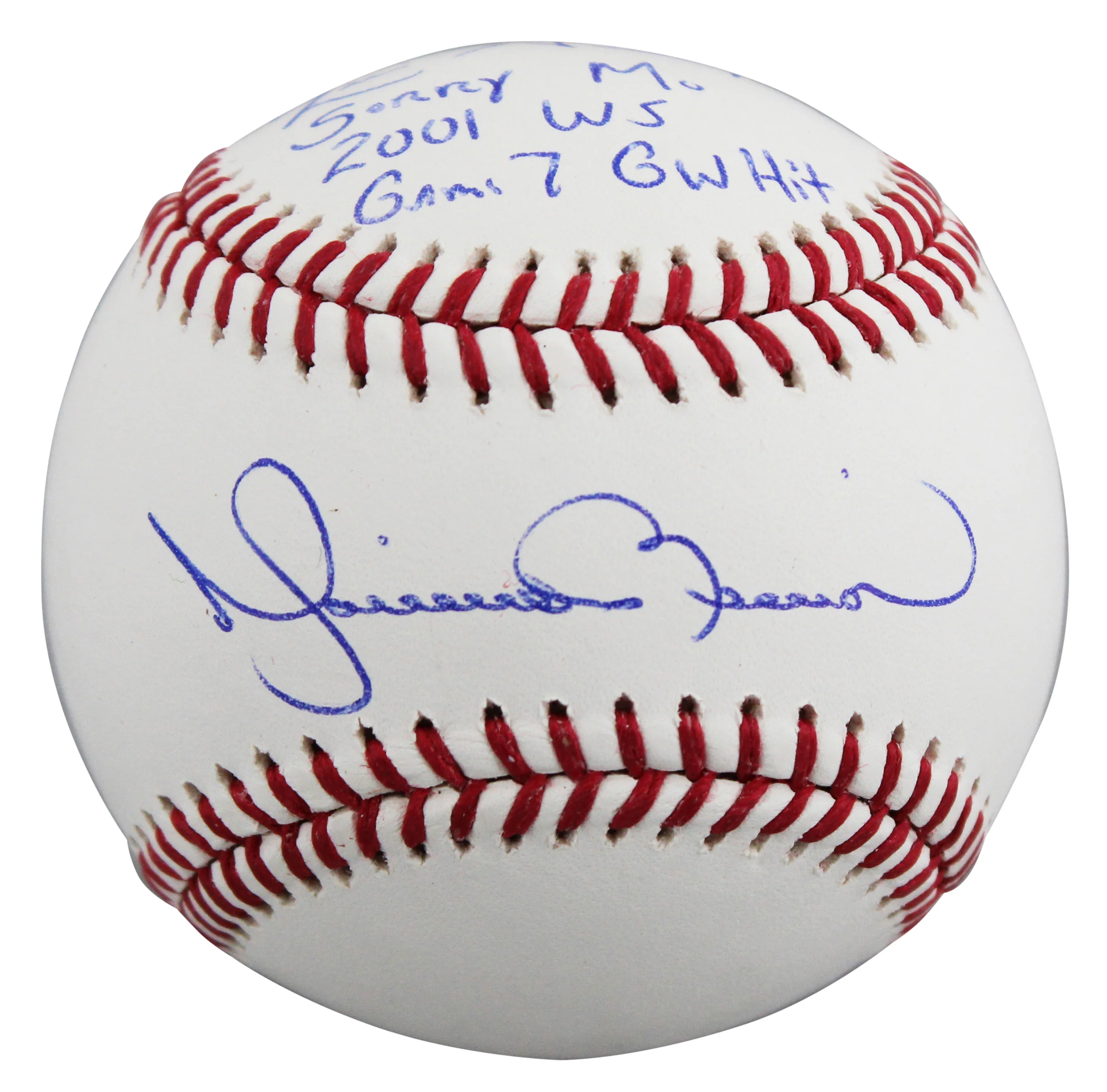 Mariano Rivera & Luis Gonzalez "Sorry Mo" Signed Baseball W/ Case BAS Witnessed - Image 5