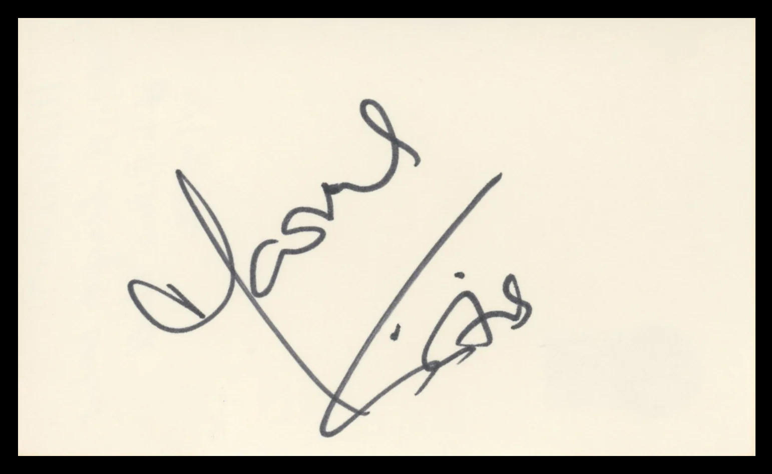 Marina Sirtis Star Trek: The Next Generation Signed 3x5 Index Card BAS #BV59113