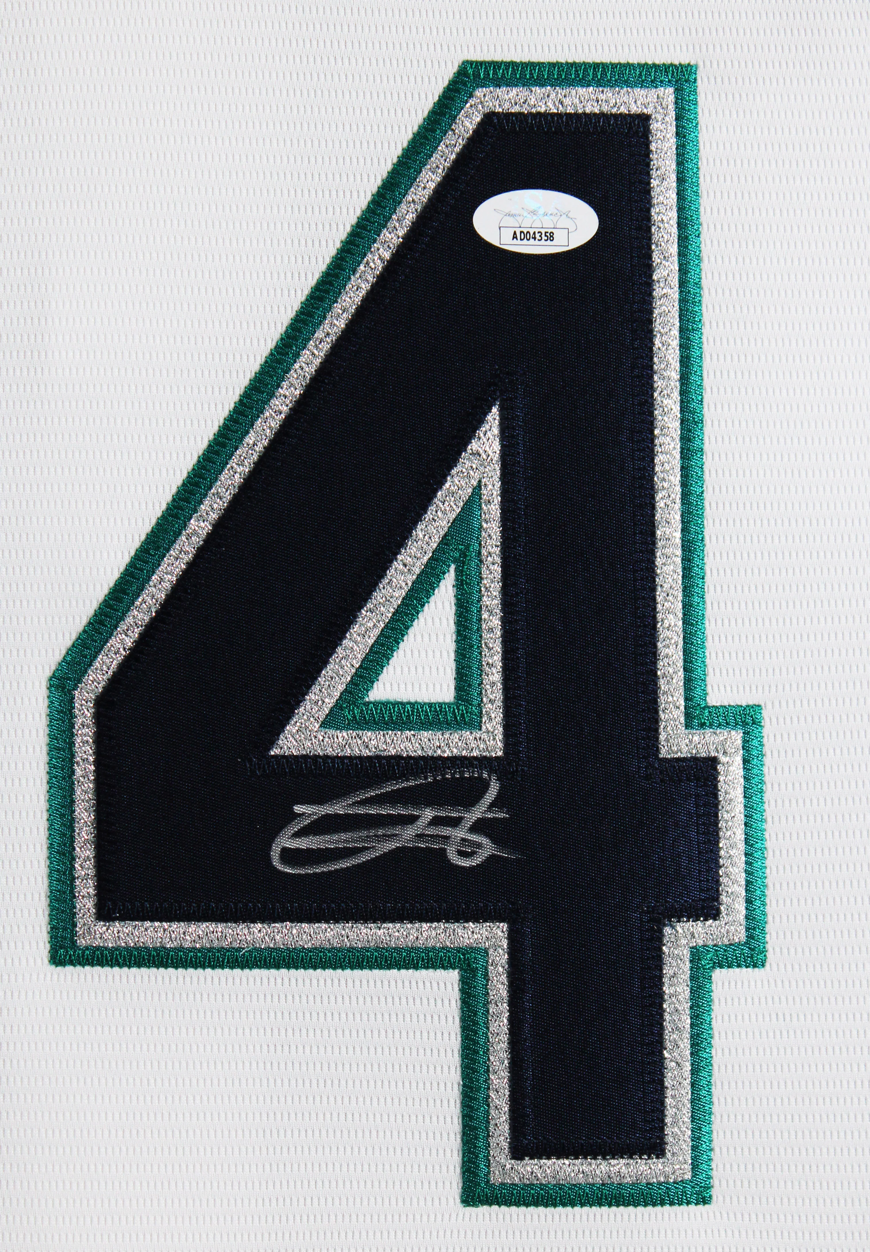 Mariners Julio Rodriguez Authentic Signed White Nike Framed Jersey JSA - Image 3
