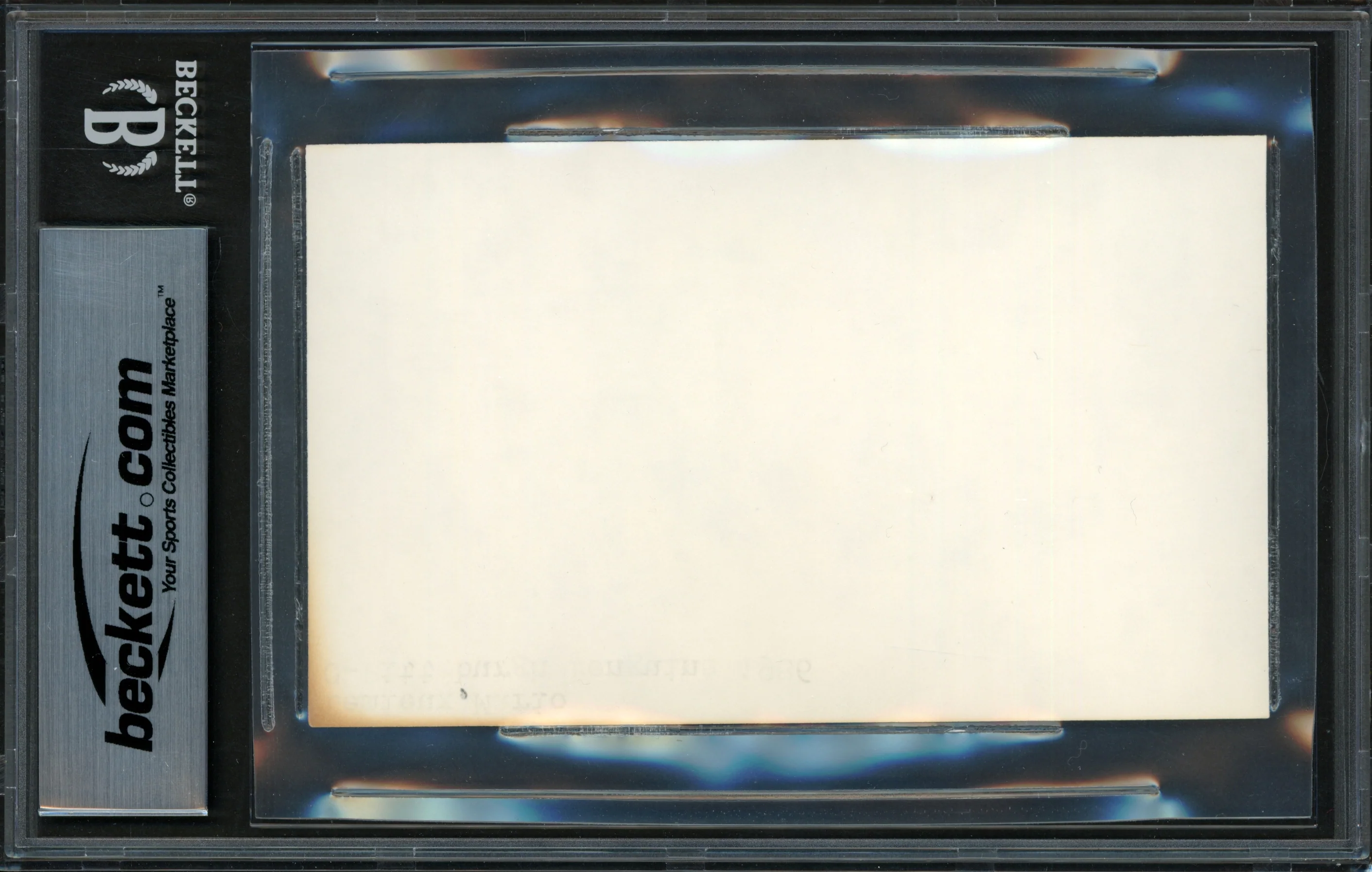 Mario Lemieux Autographed 1986 3x5 Index Card Pittsburgh Penguins Vintage Rookie Era Signature Beckett BAS #18630159 - Image 2