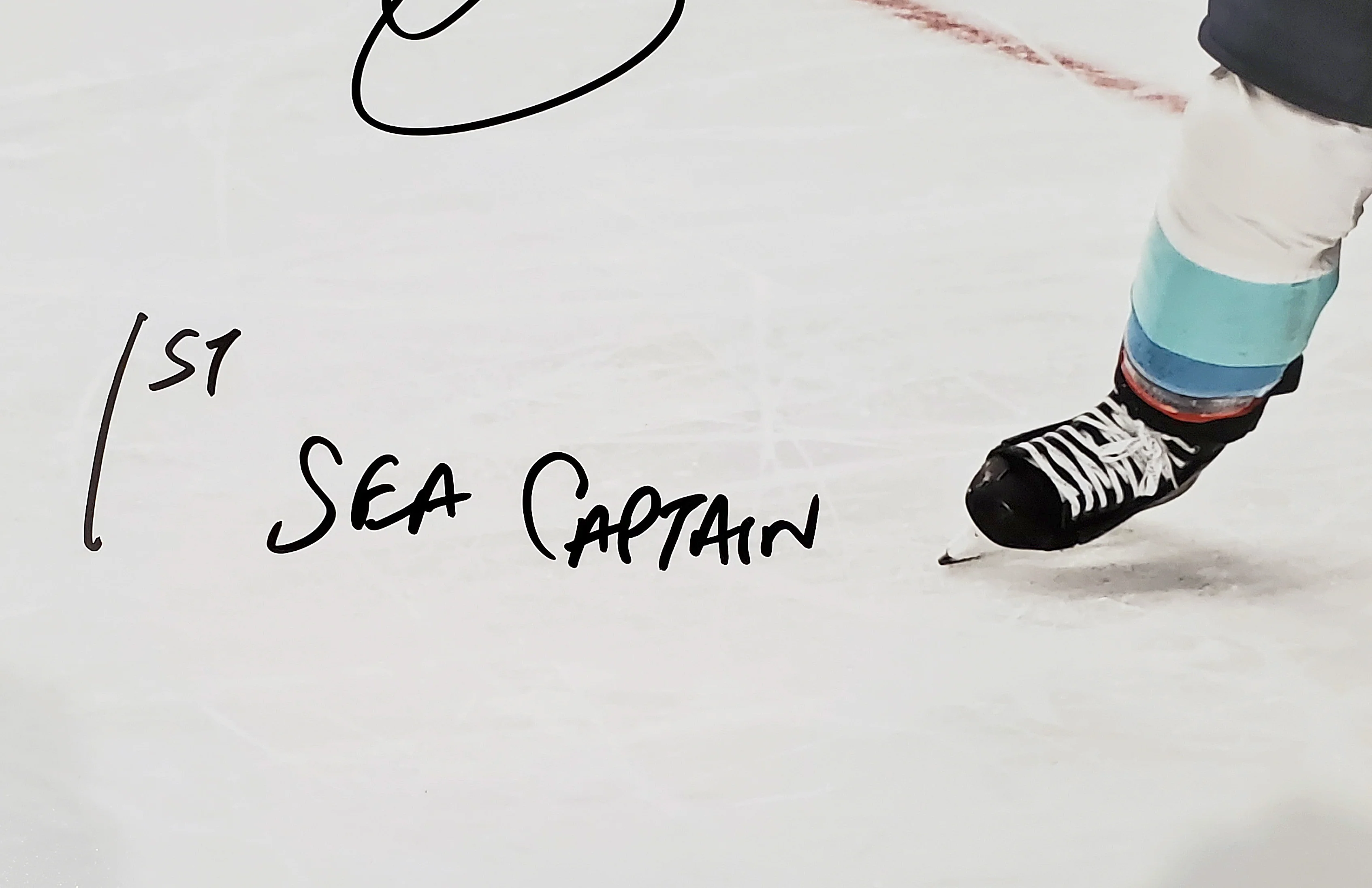 Mark Giordano Autographed 16x20 Photo Seattle Kraken "1st SEA Captain" Fanatics Holo Stock #200312 - Image 3