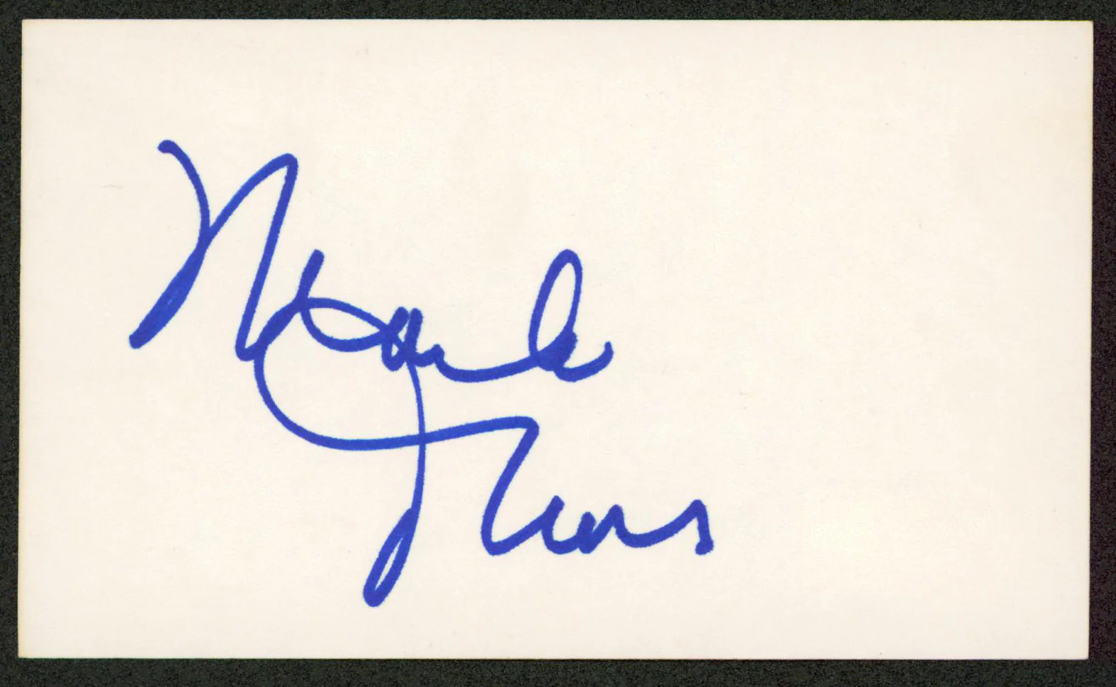 Marlo Thomas That Girl Authentic Signed 3x5 Index Card Autographed BAS - Image 2