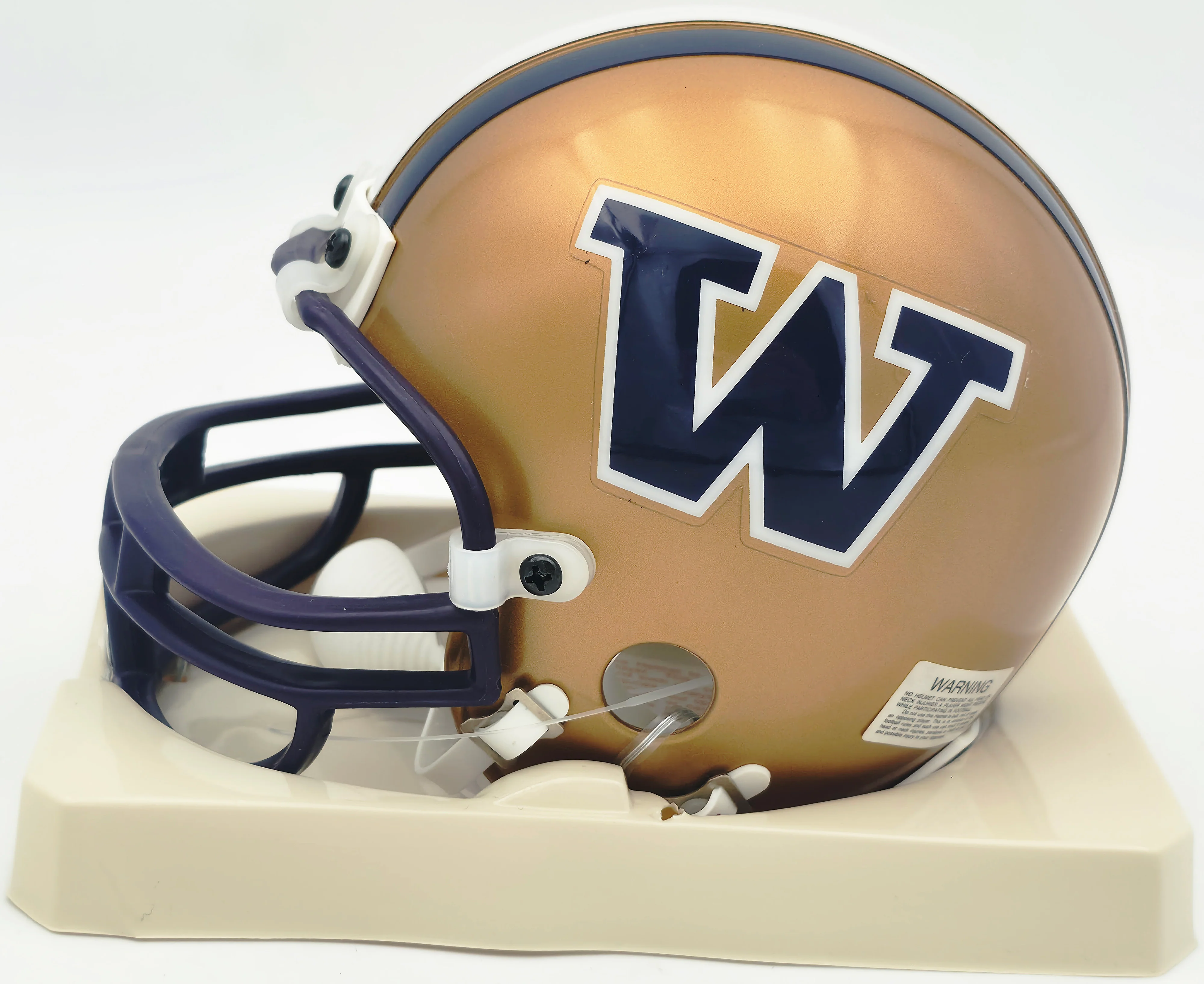 Marques Tuiasosopo Autographed Washington Huskies Gold Mini Helmet MCS Holo #63689 - Image 5