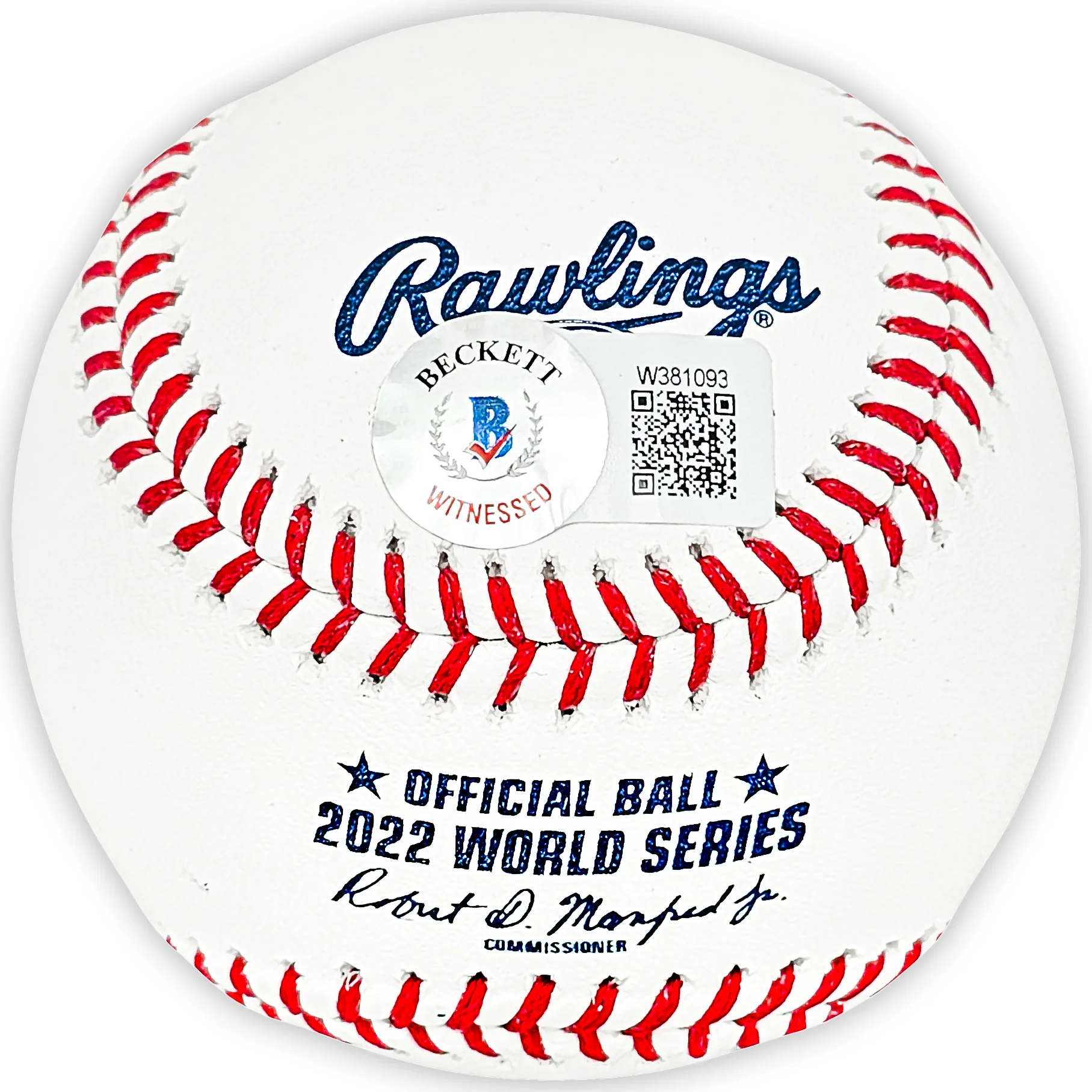Martin Maldonado Autographed Official 2022 World Series MLB Baseball Houston Astros "2022 WS Champions" Beckett BAS Witness Stock #215405 - Image 4