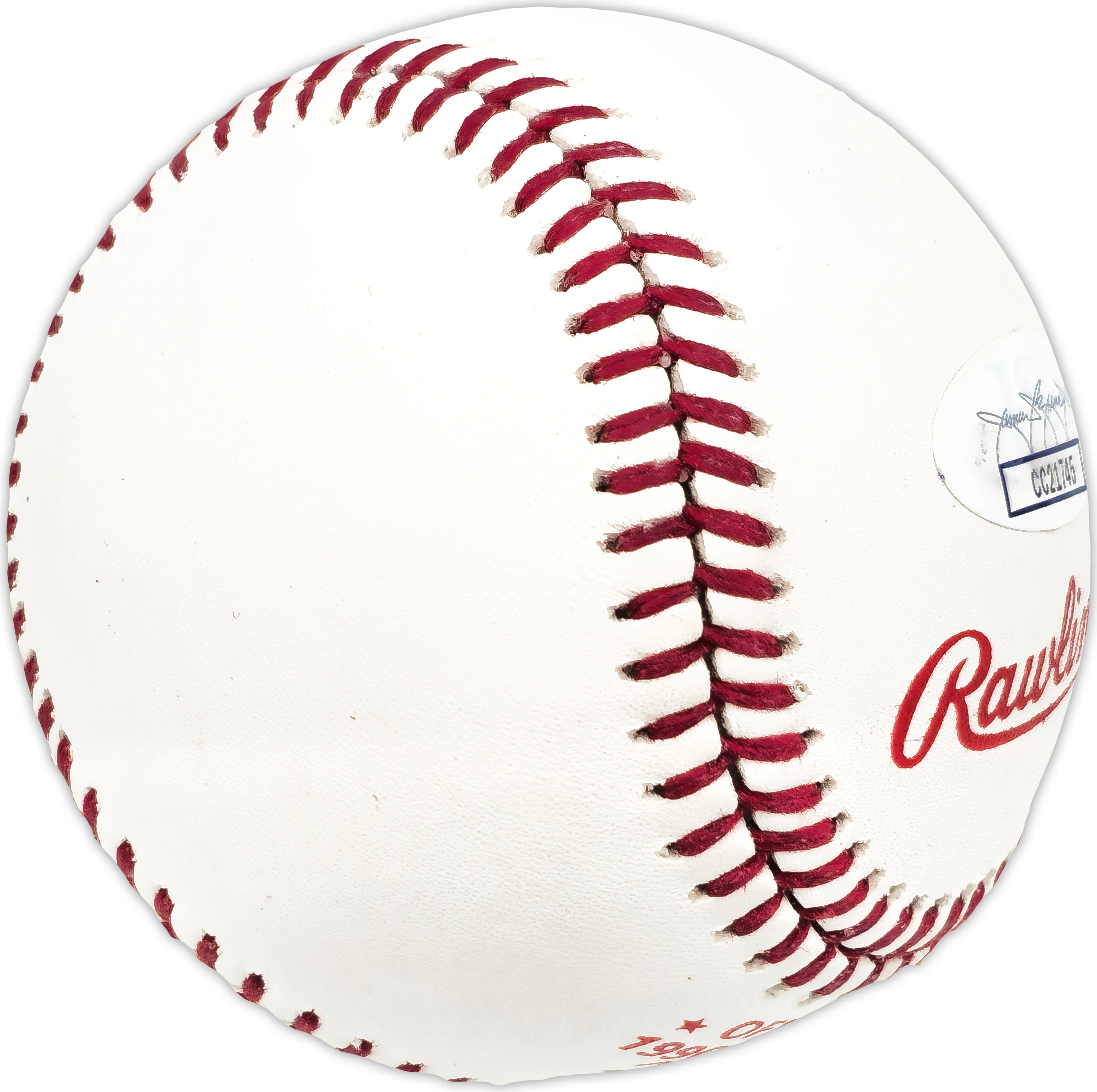 Marty Brennaman Autographed Official 1990 World Series Logo MLB Baseball Cincinnati Reds "WS Champs 1990" JSA #CC21745 - Image 5