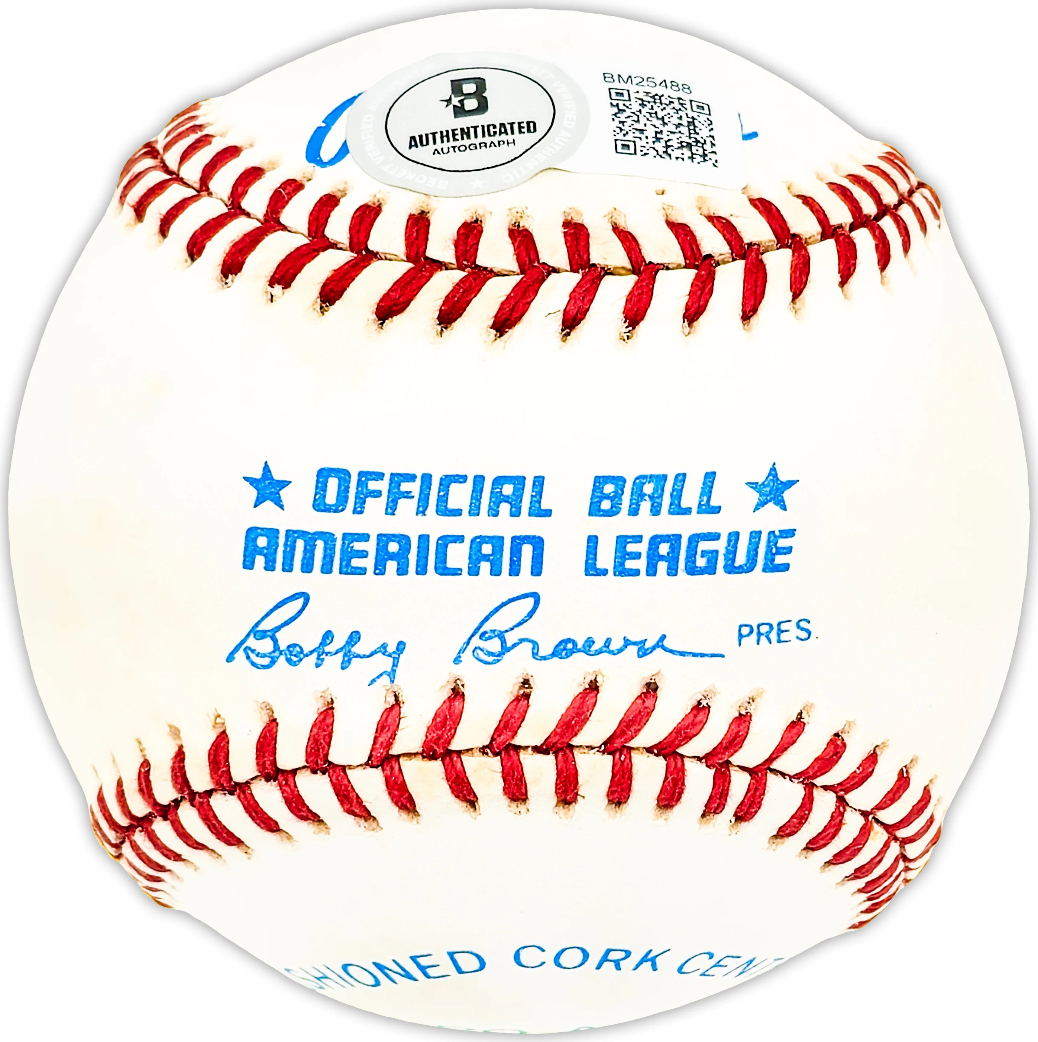 Marty Kutyna Autographed Official AL Baseball Senators, KC A's Beckett BAS QR #BM25488 - Image 2
