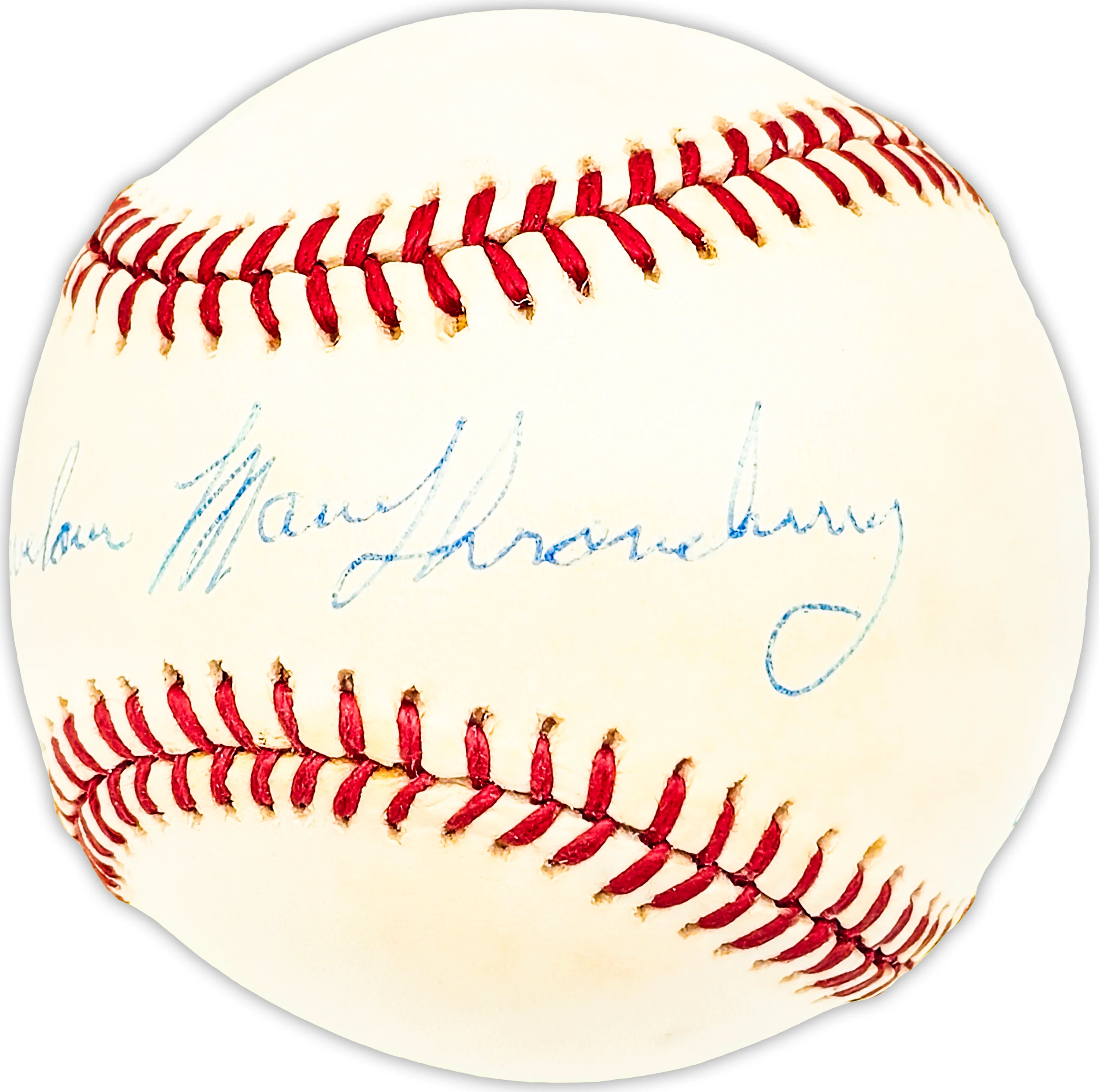 Marvelous Marv Throneberry Autographed Official AL Baseball New York Yankees, New York Mets Beckett BAS QR #BM25404 - Image 3