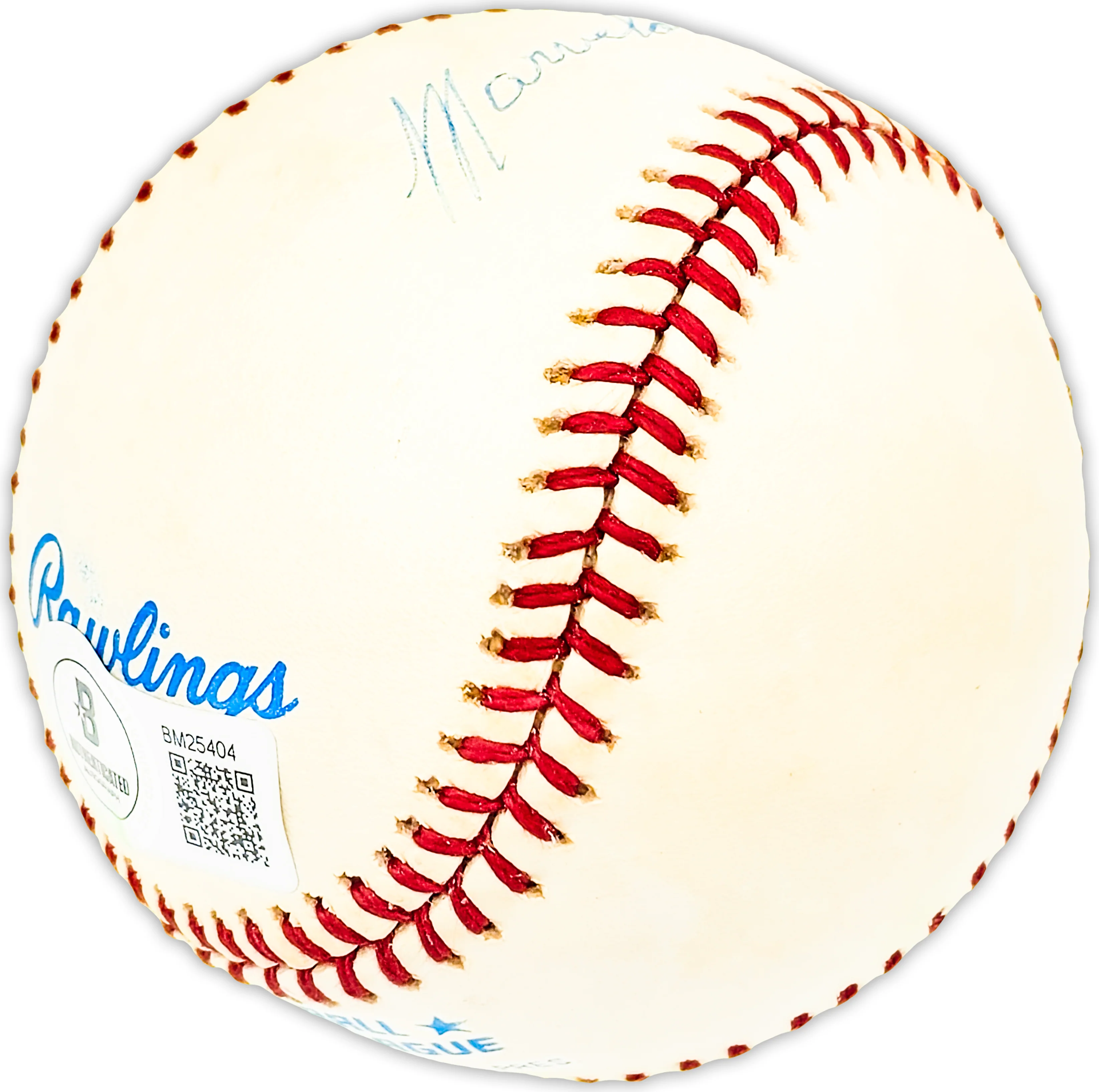 Marvelous Marv Throneberry Autographed Official AL Baseball New York Yankees, New York Mets Beckett BAS QR #BM25404 - Image 5