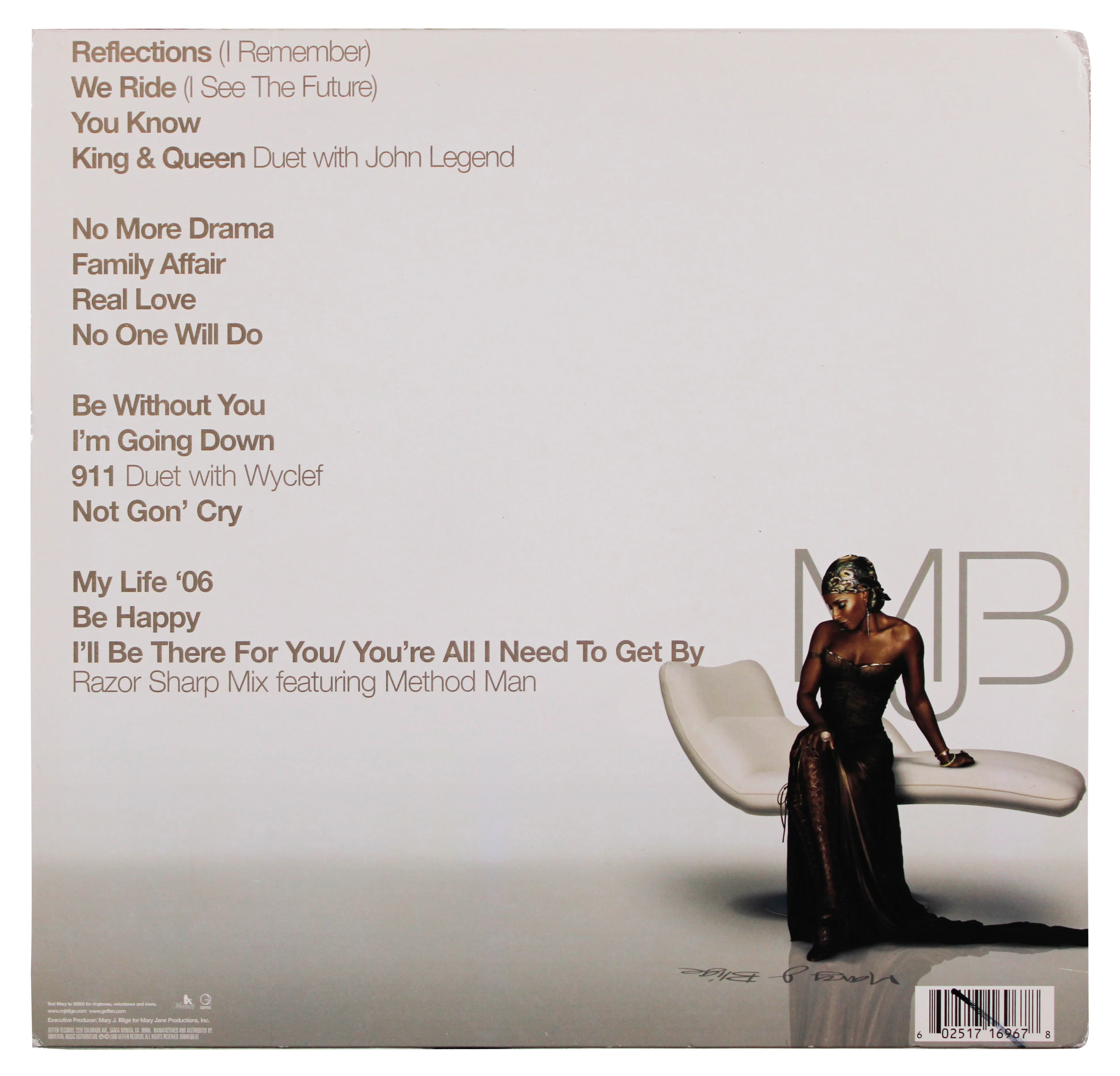 Mary J. Blige Authentic Signed Reflections Album Cover W/ Vinyl JSA #CF71444 - Image 5