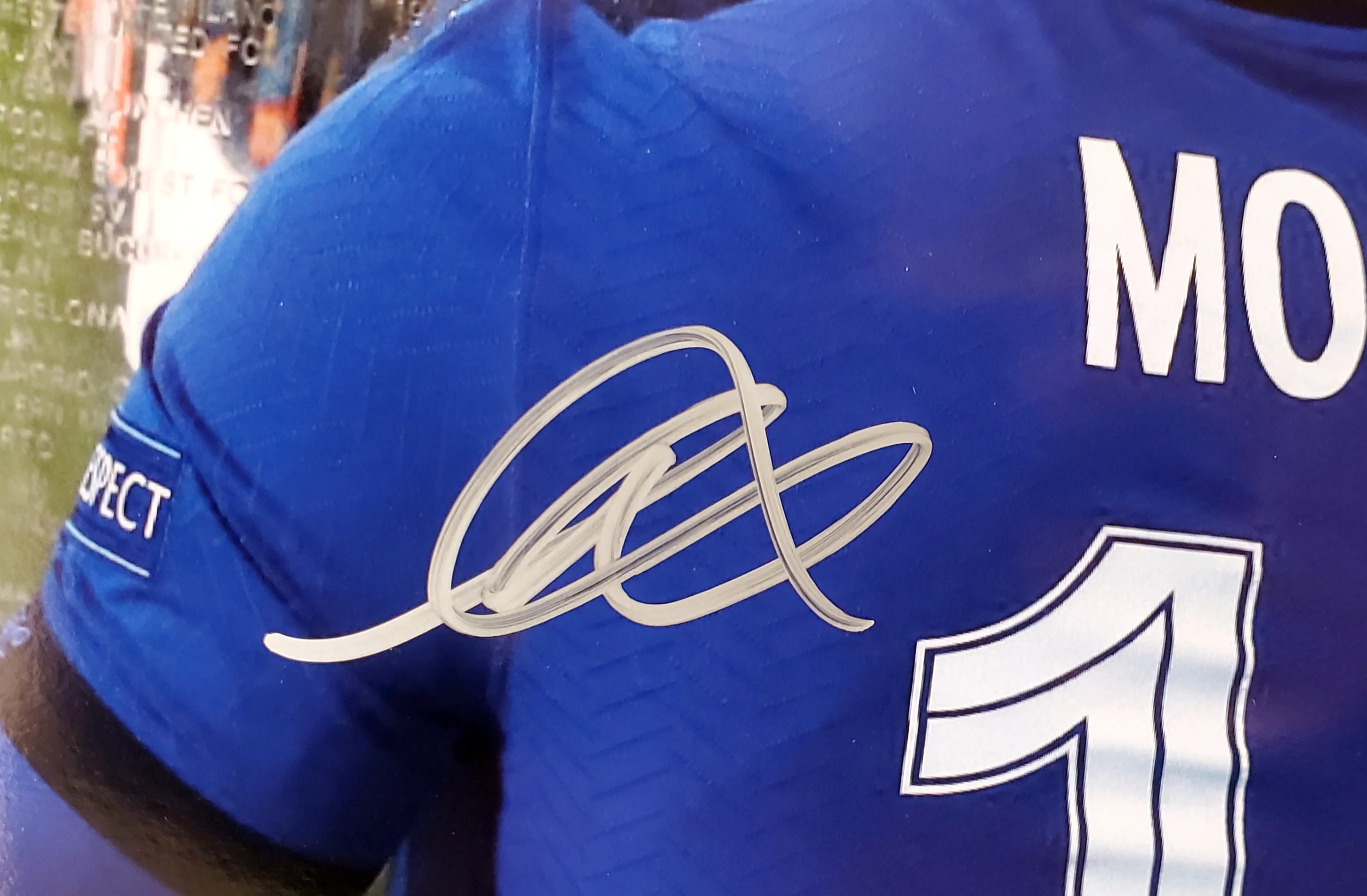 Mason Mount Autographed 12x16 Photo Chelsea F.C. EUFA Champions League Beckett BAS Stock #196462 - Image 2