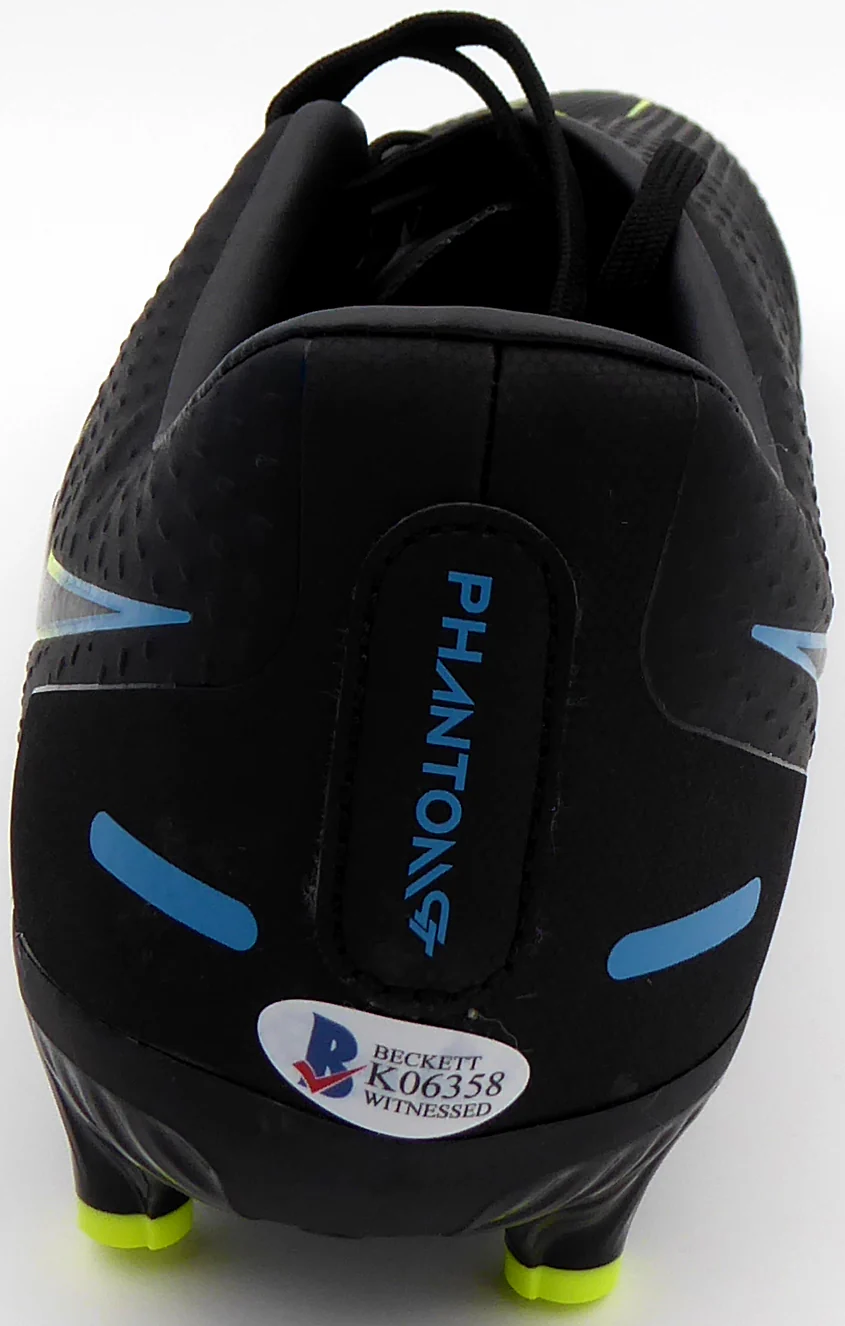 Mason Mount Autographed Black Nike Phantom Cleat Shoe Chelsea F.C. Size 10.5 Beckett BAS #K06358 - Image 5