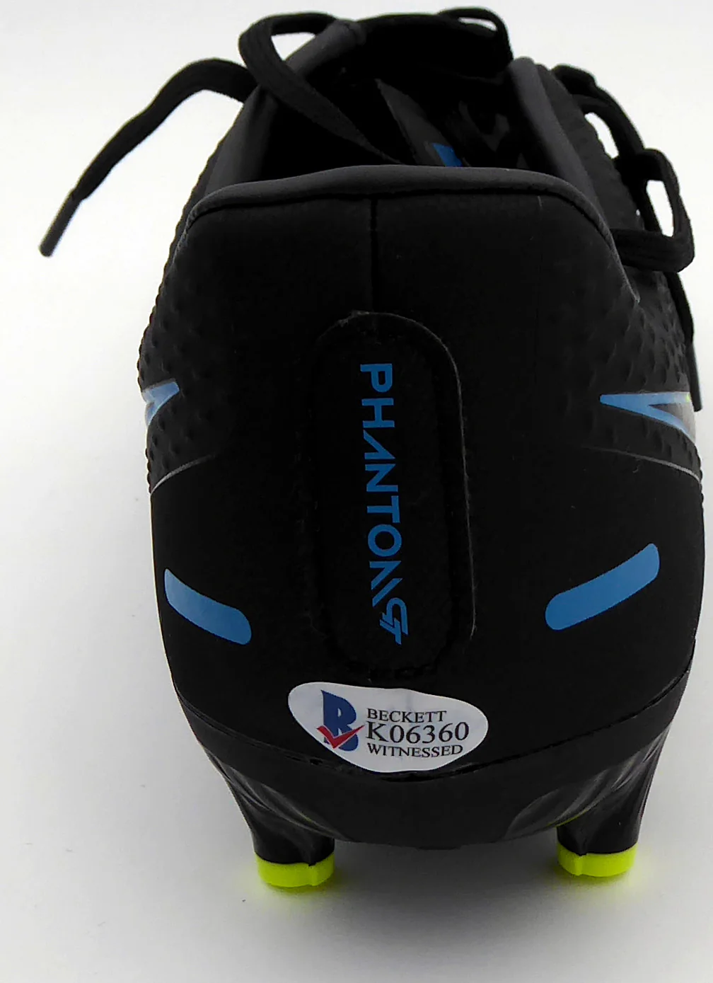 Mason Mount Autographed Black Nike Phantom Cleat Shoe Chelsea F.C. Size 9.5 (Light Auto) Beckett BAS #K06360 - Image 5
