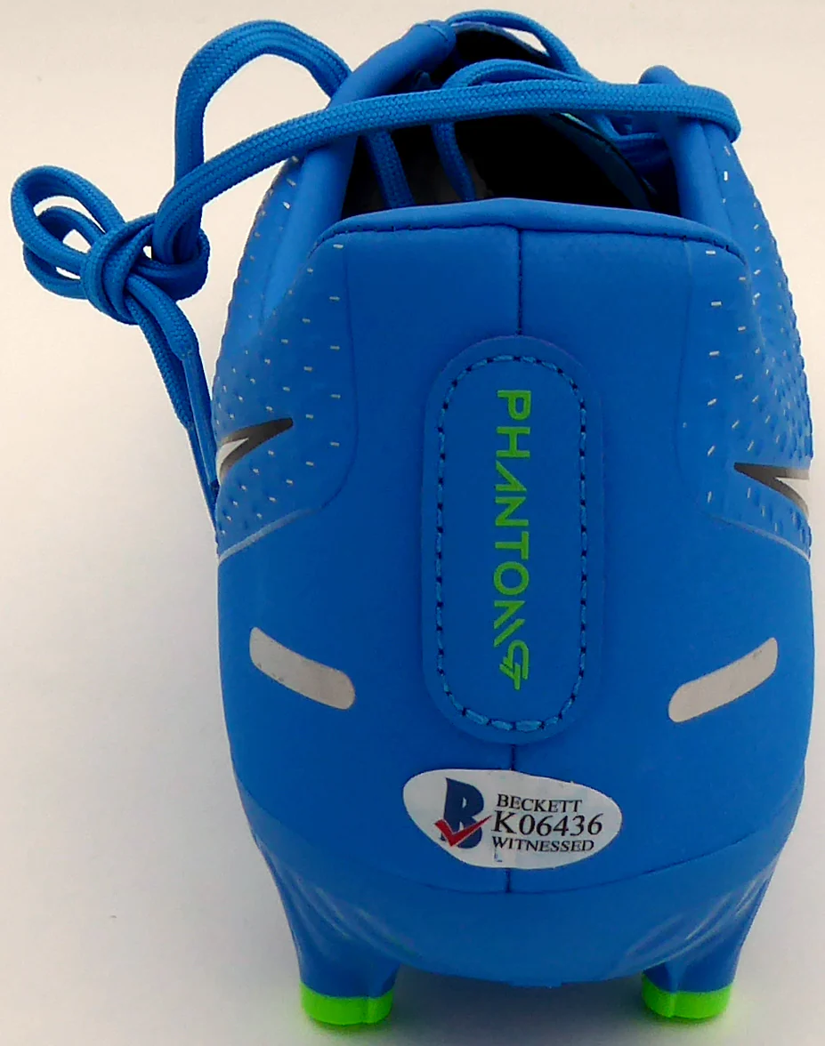 Mason Mount Autographed Blue Nike Phantom Cleat Shoe Chelsea F.C. Size 10.5 Beckett BAS #K06436 - Image 5