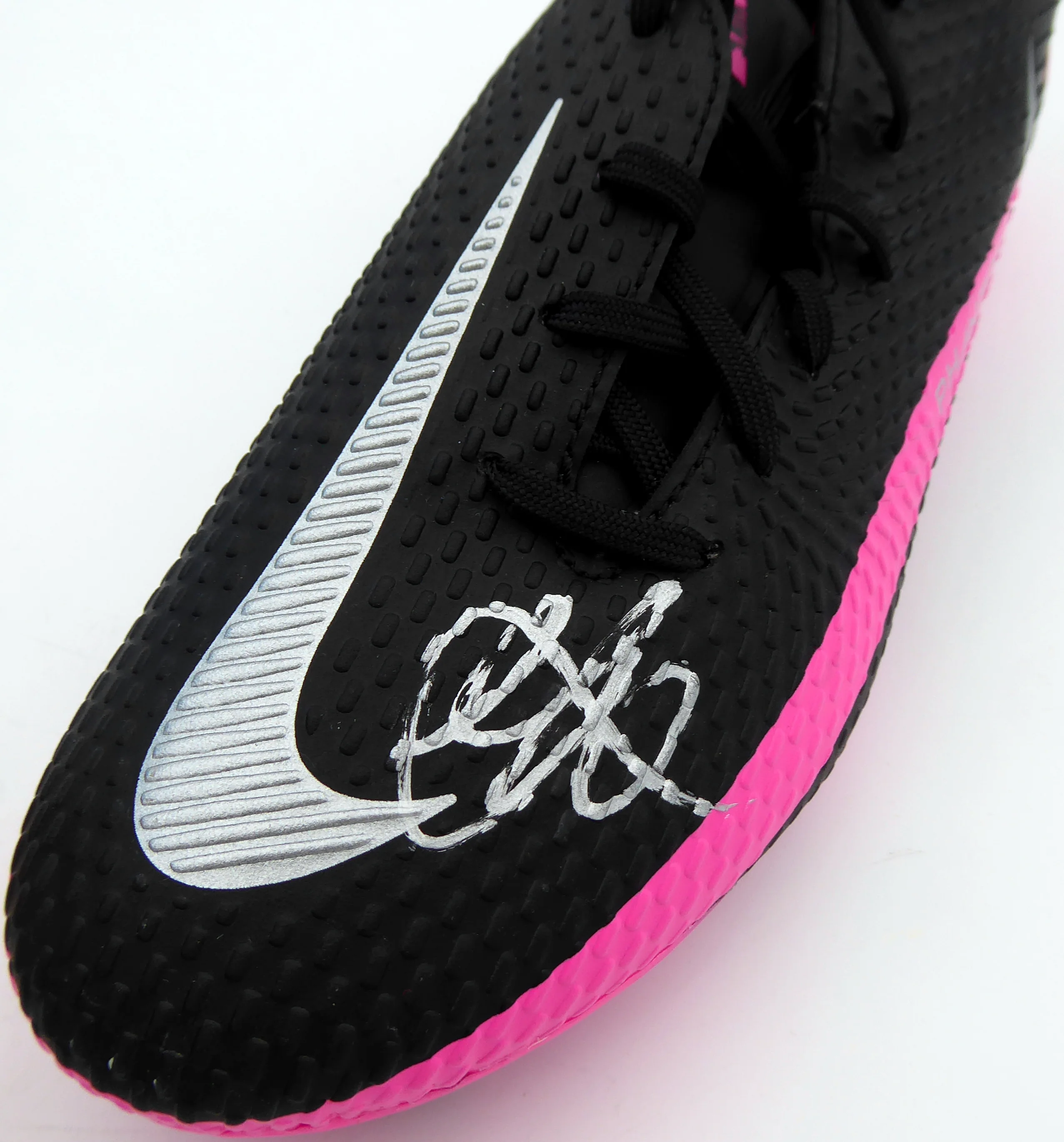 Mason Mount Autographed Blue & Pink Nike Phantom Cleat Shoe Chelsea F.C. Size 8.5 Beckett BAS #K06455 - Image 2