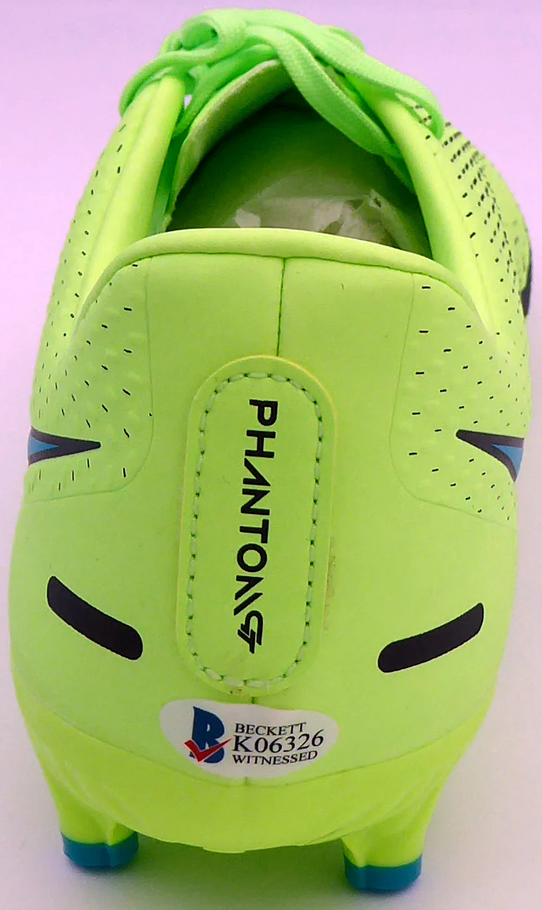 Mason Mount Autographed Green Nike Phantom Cleat Shoe Chelsea F.C. Size 10 Beckett BAS #K06326 - Image 5