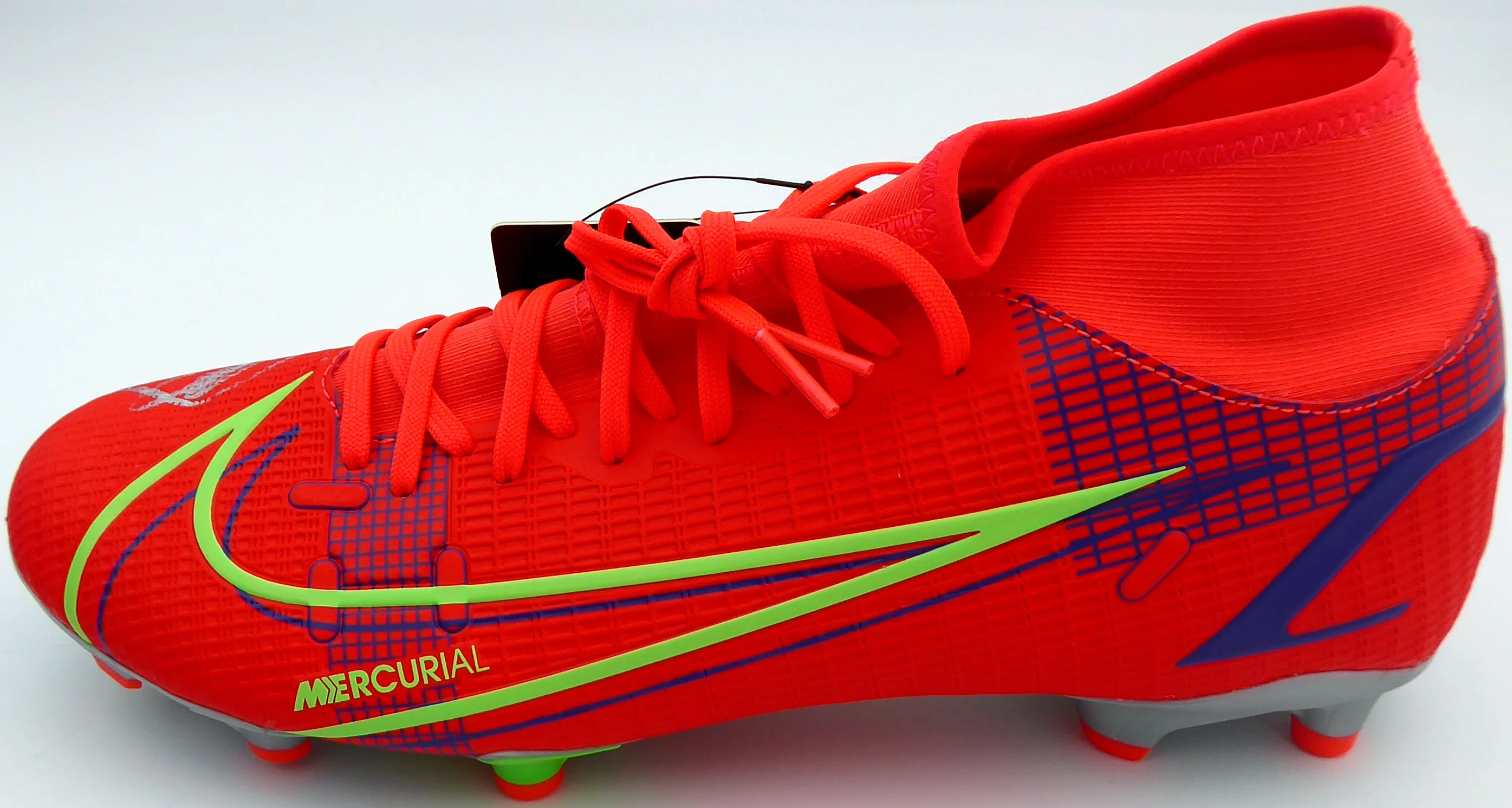 Mason Mount Autographed Orange Nike Mercurial Cleat Shoe Chelsea F.C. Size 9 Beckett BAS #K06451 - Image 3
