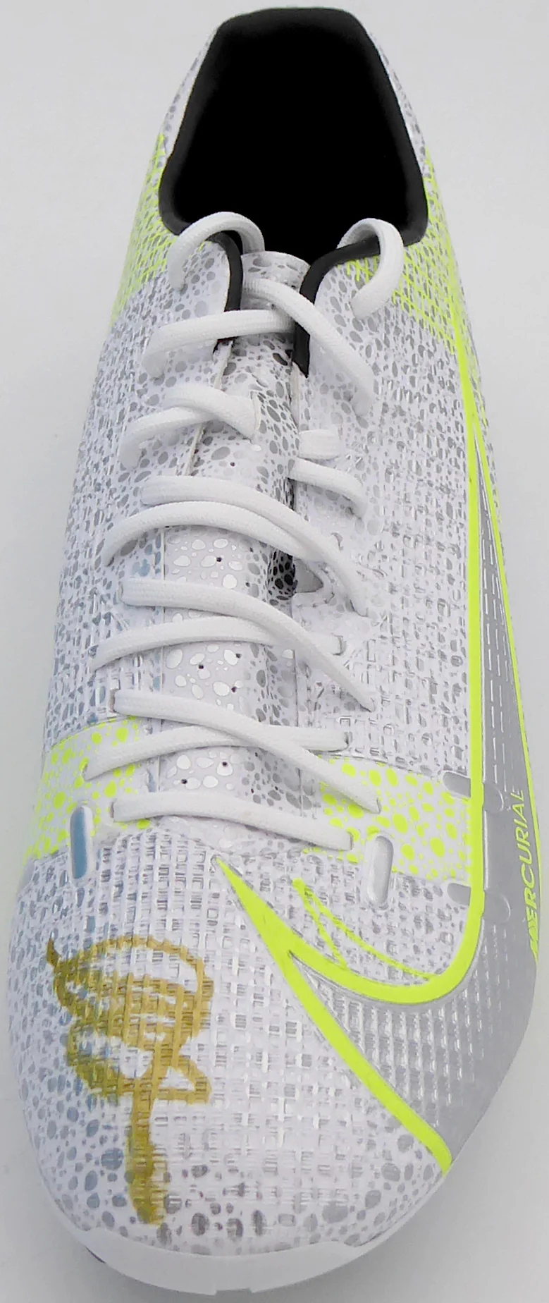 Mason Mount Autographed Silver & Yellow Nike Mercurial Cleat Shoe Chelsea F.C. Size 10 Beckett BAS #K06401 - Image 3