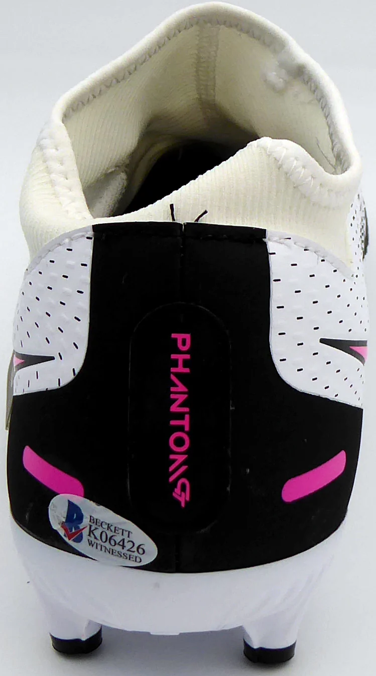 Mason Mount Autographed White & Pink Nike Phantom Cleat Shoe Chelsea F.C. Size 9.5 Beckett BAS #K06426 - Image 5
