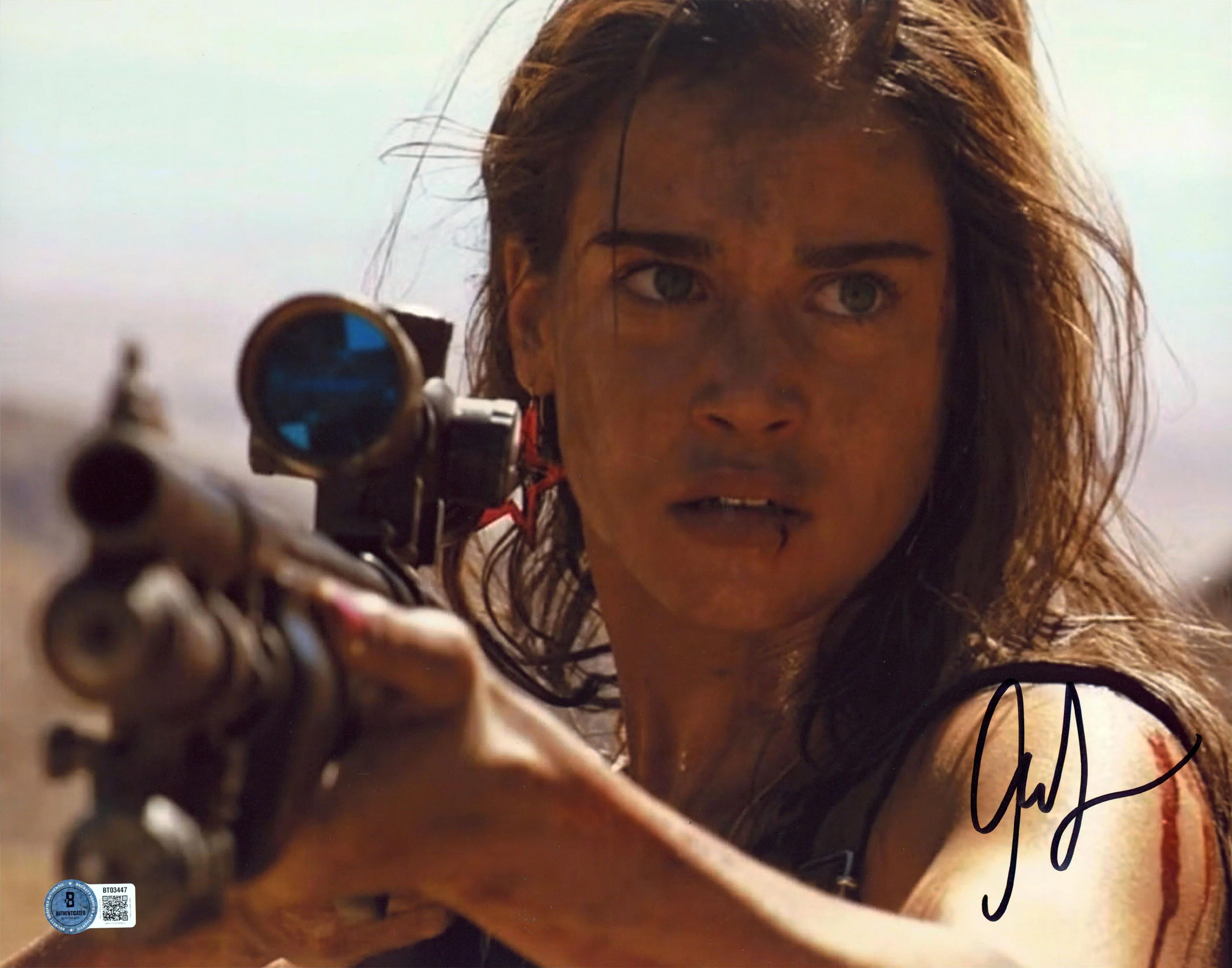 Matilda Lutz Revenge Authentic Signed 11x14 Horizontal Photo BAS #BT03447 - Image 2