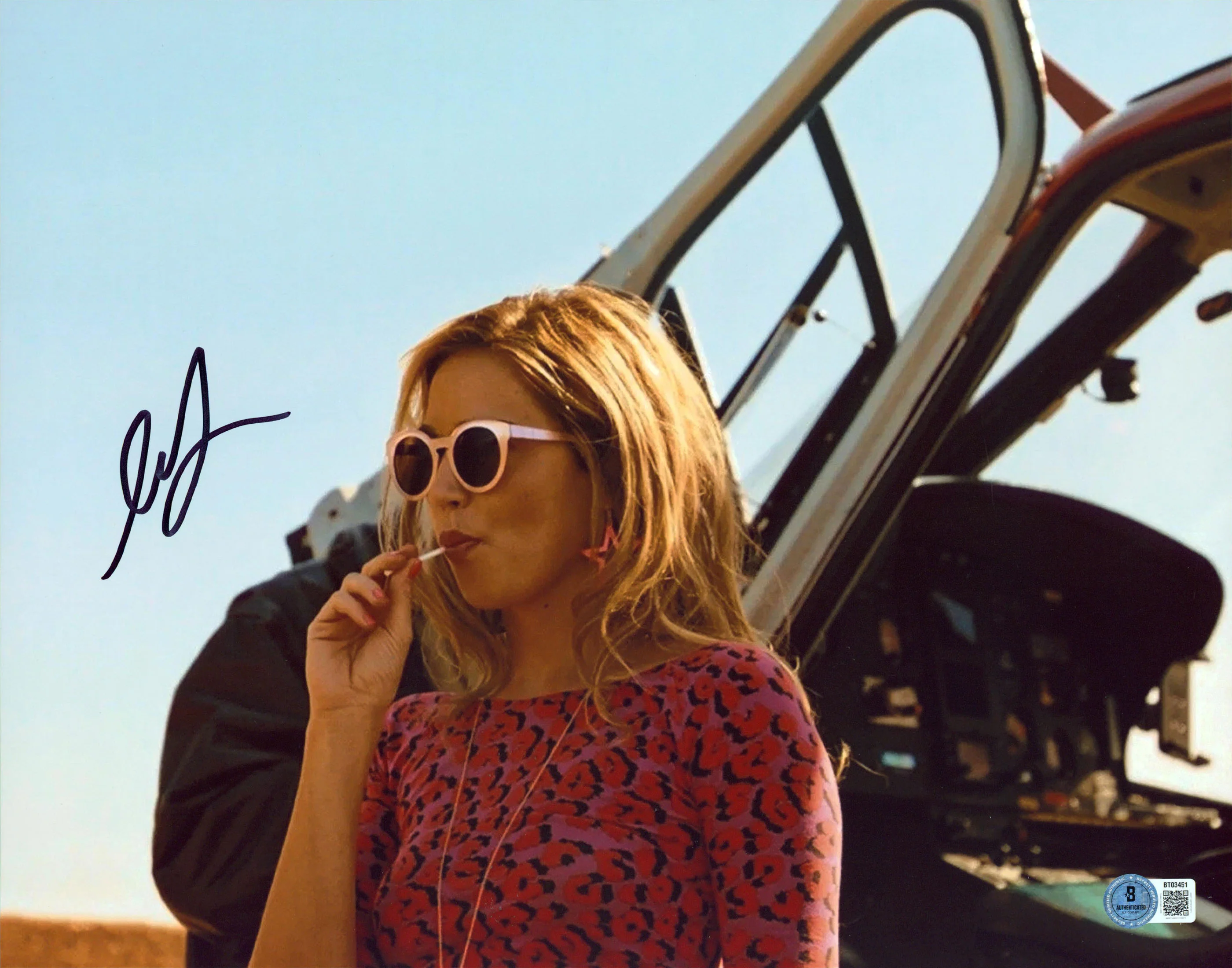 Matilda Lutz Revenge Authentic Signed 11x14 Horizontal Photo BAS #BT03451