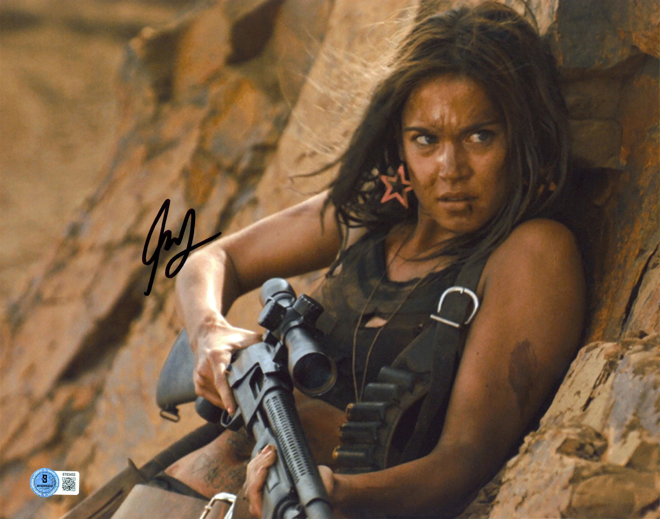 Matilda Lutz Revenge Authentic Signed 11x14 Horizontal Photo BAS #BT03453 - Image 2