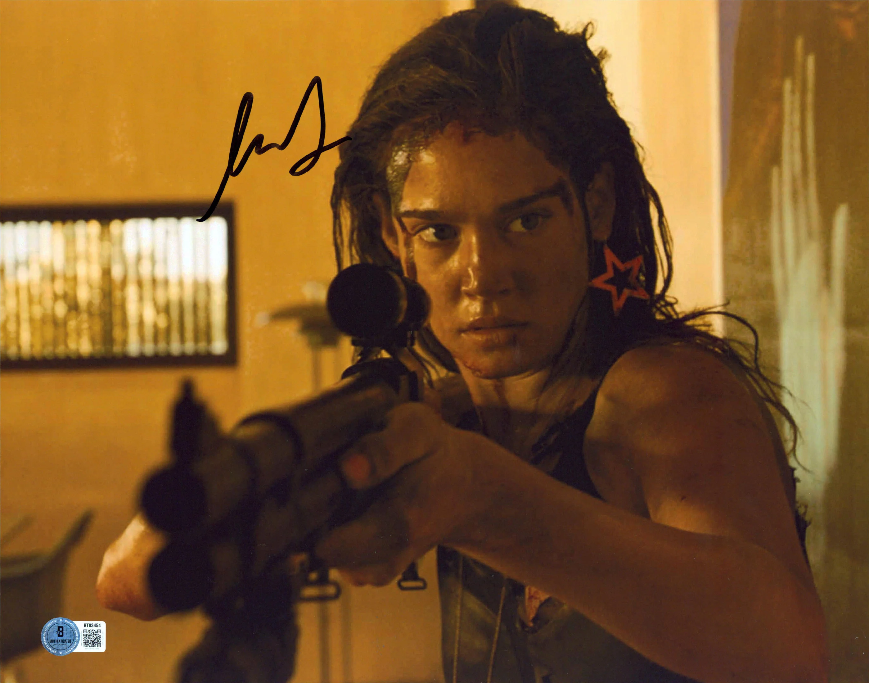 Matilda Lutz Revenge Authentic Signed 11x14 Horizontal Photo BAS #BT03454 - Image 2