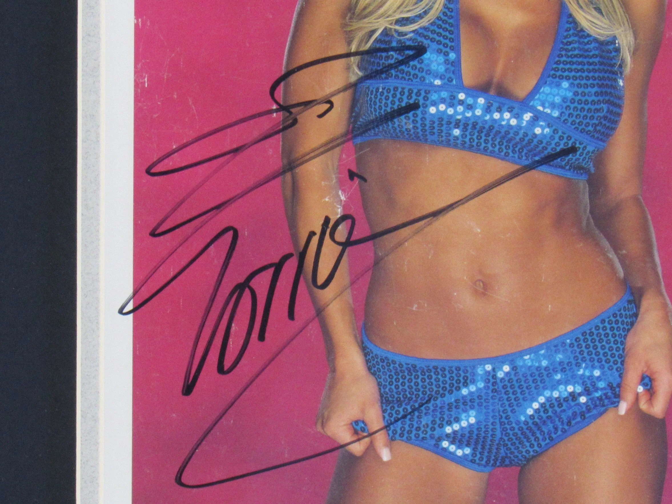 Torrie Wilson Signed Framed 8x10 Photo Beckett Holo - Image 2