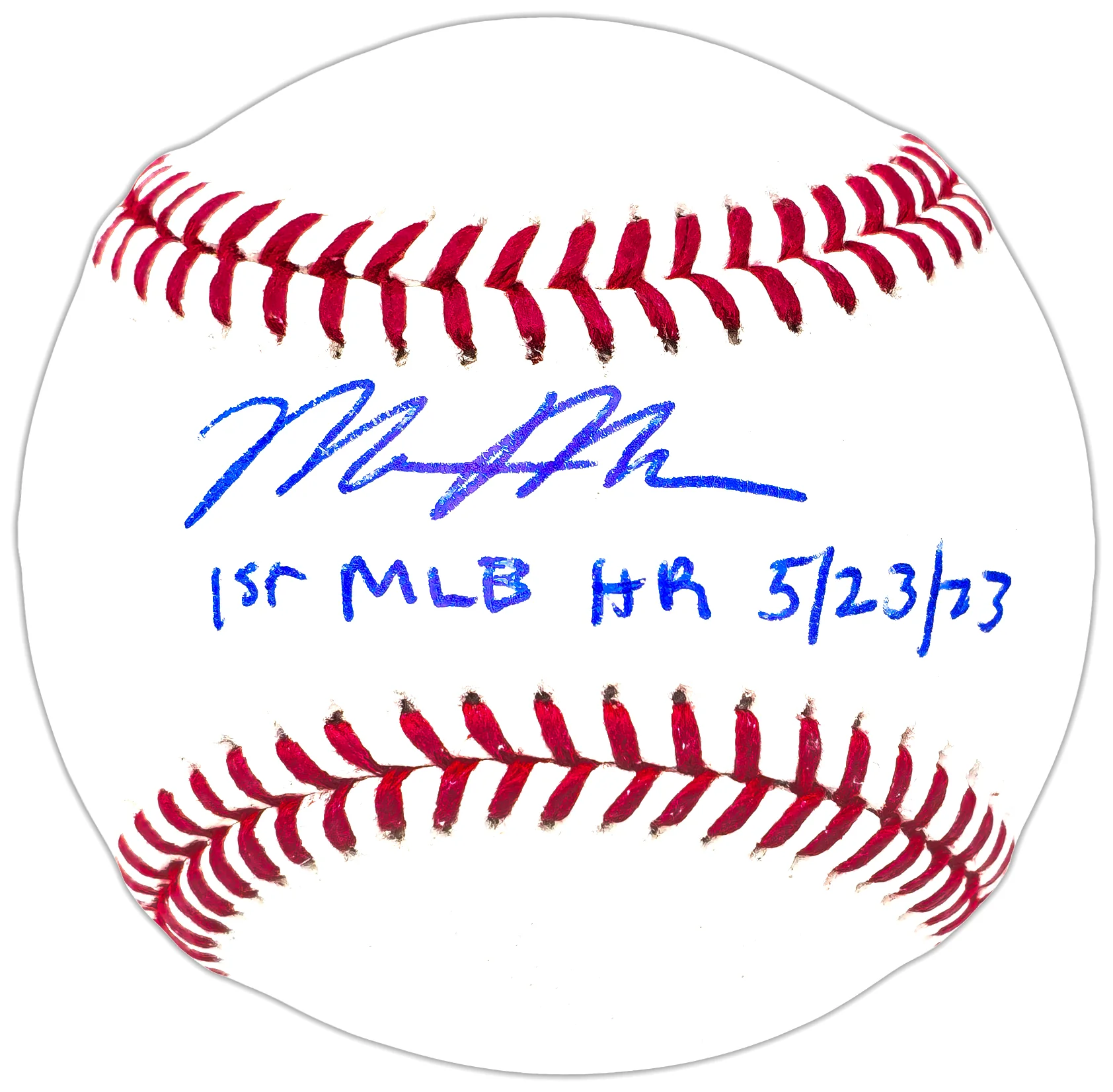 Matt McLain Autographed Official MLB Baseball Cincinnati Reds "1st MLB HR 5/23/23" Beckett BAS Witness Stock #222847 - Image 2