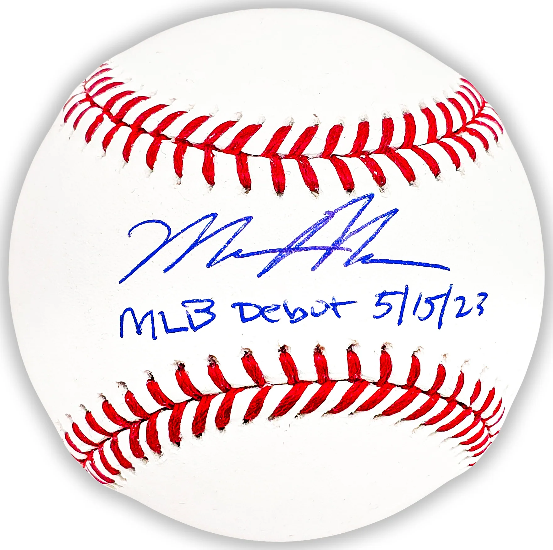 Matt McLain Autographed Official MLB Baseball Cincinnati Reds "MLB Debut 5/15/23" Beckett BAS Witness Stock #220359 - Image 2
