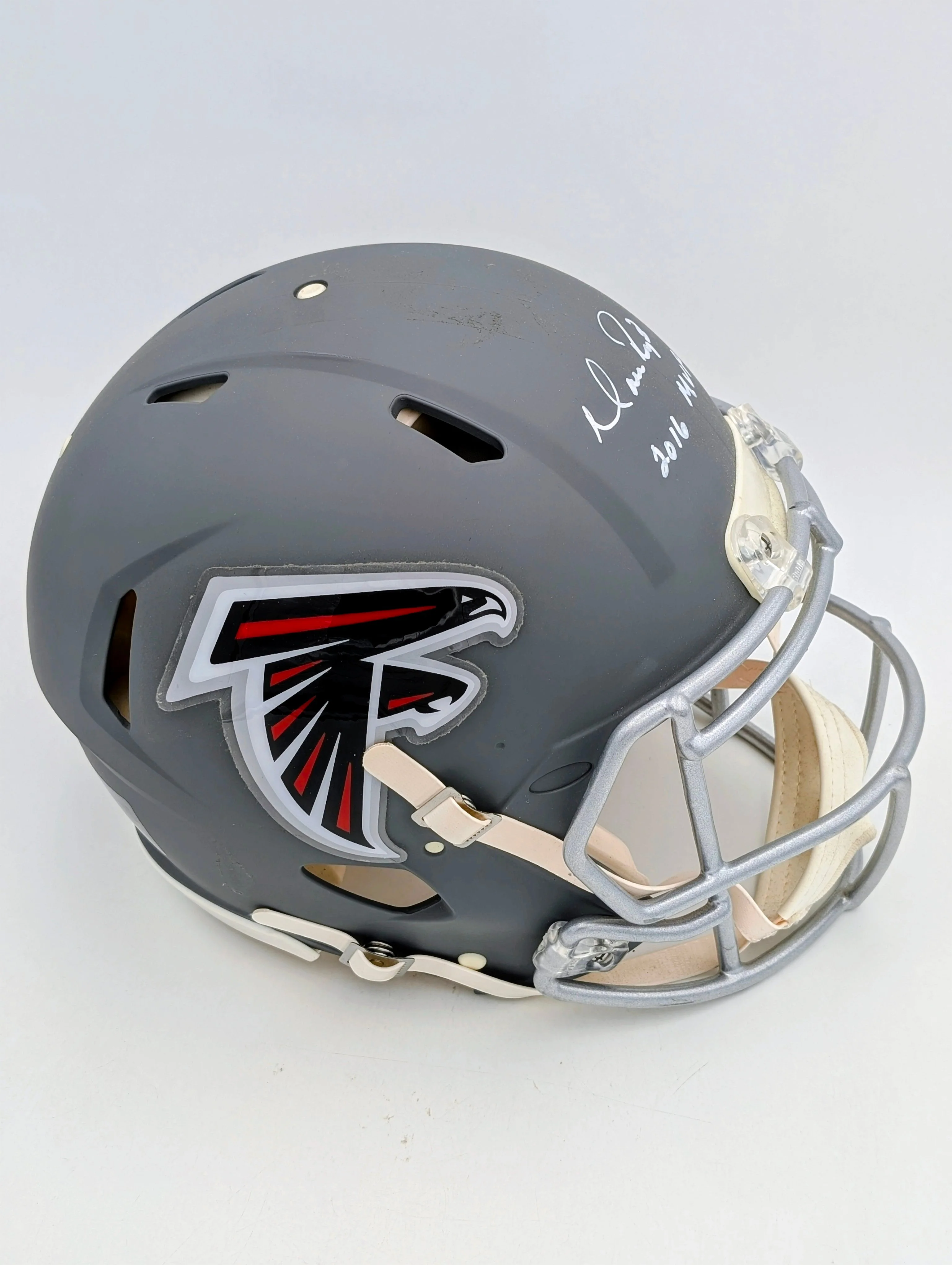 Matt Ryan Signed 2016 MVP Falcons Custom F/S Authentic Helmet - Beckett - Image 2