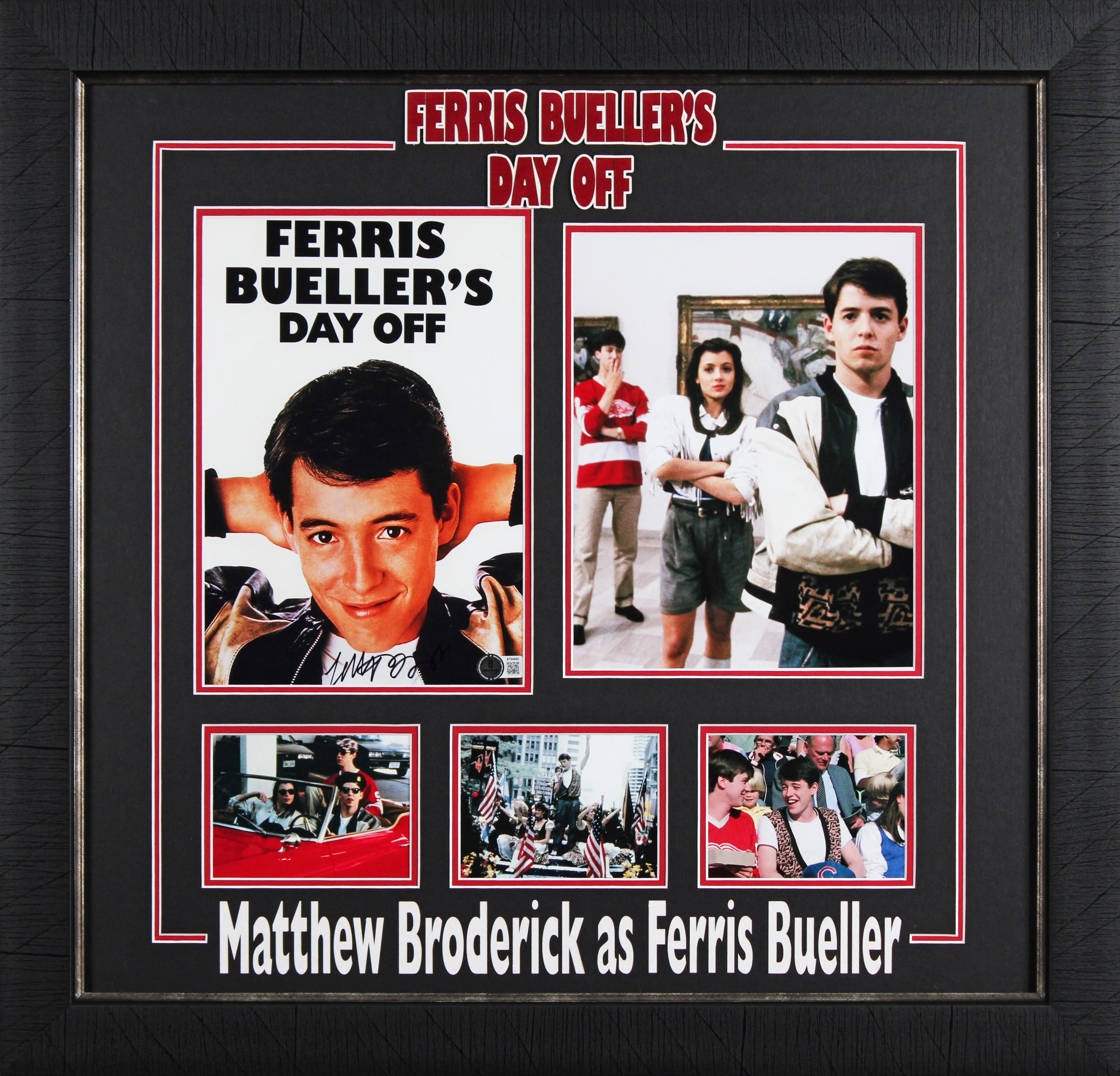 Matthew Broderick Ferris Bueller's Day Off Signed Framed Photo BAS #BT04845 - Image 2