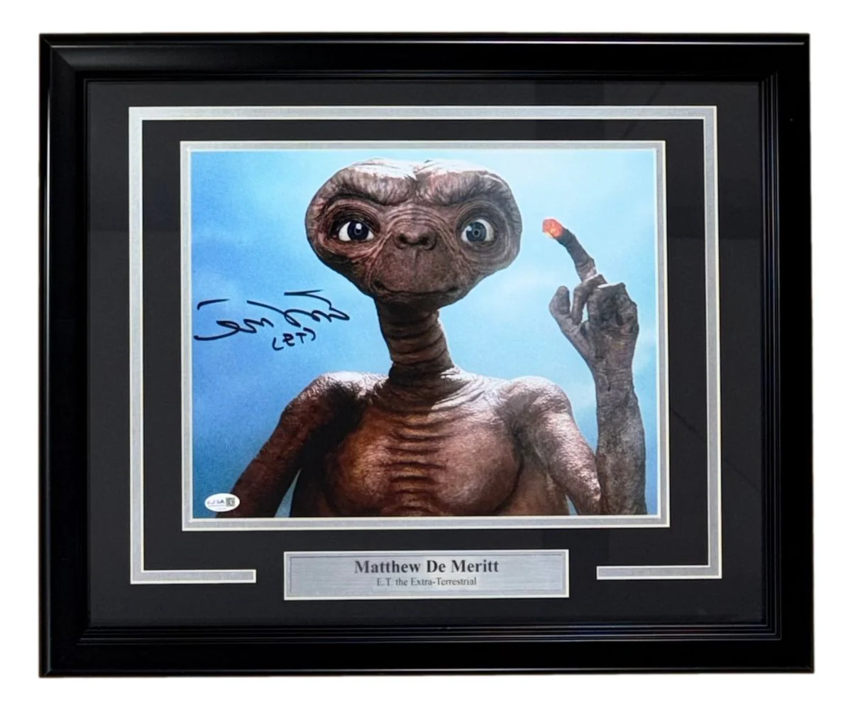 Matthew De Merritt Signed Framed 11x14 ET Photo JSA