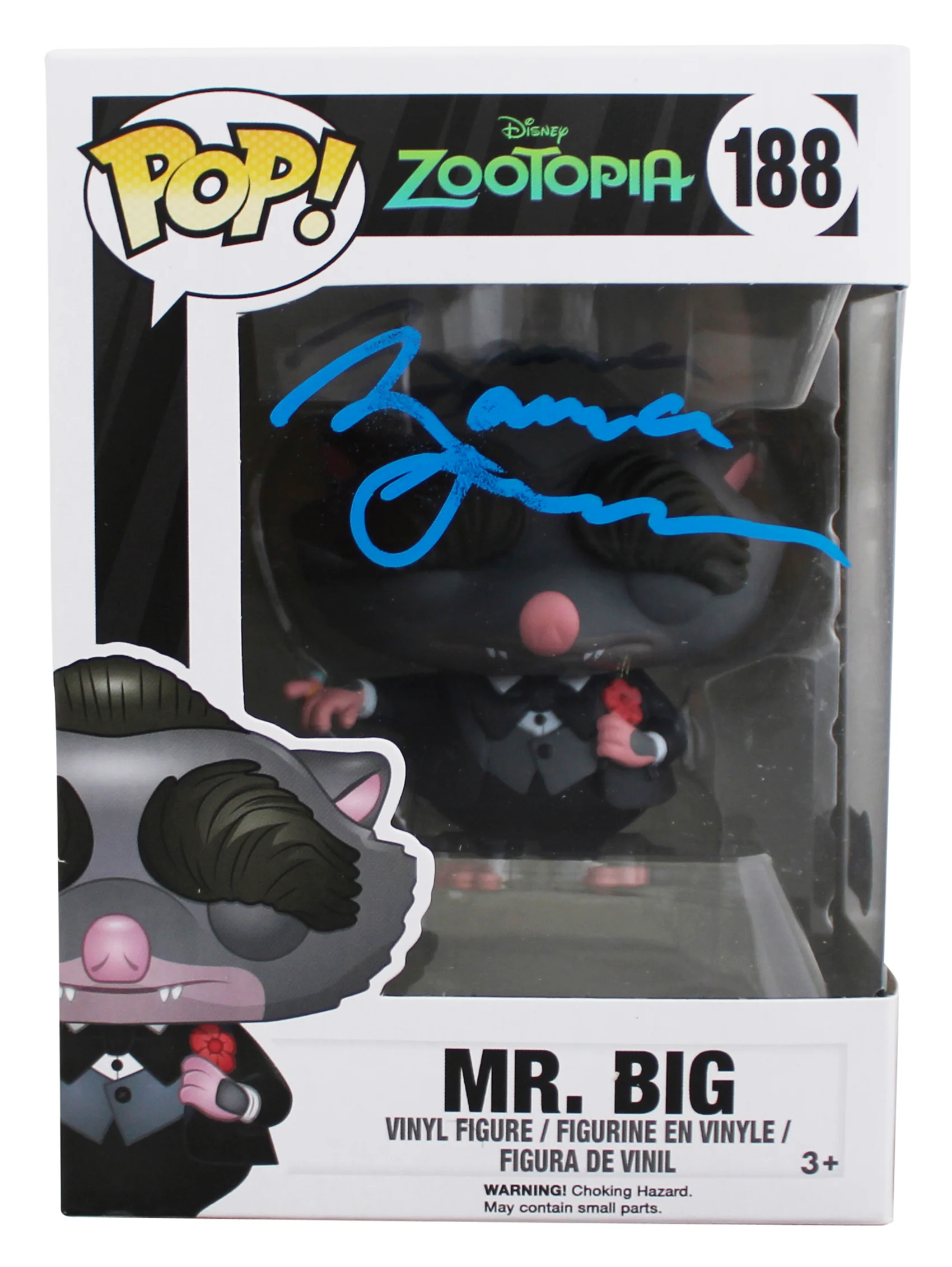 Maurice LaMarche Zootopia Signed Mr. Big #188 Funko Pop Figure BAS #BW89036 - Image 2