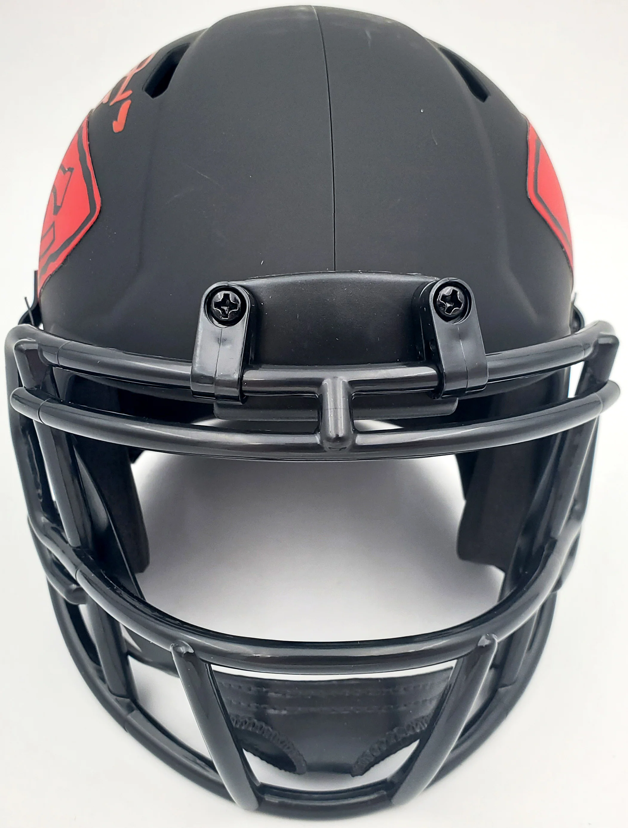 Mecole Hardman Autographed Kansas City Chiefs Eclipse Black Speed Mini Helmet "Jet" Beckett BAS Stock #185785 - Image 5