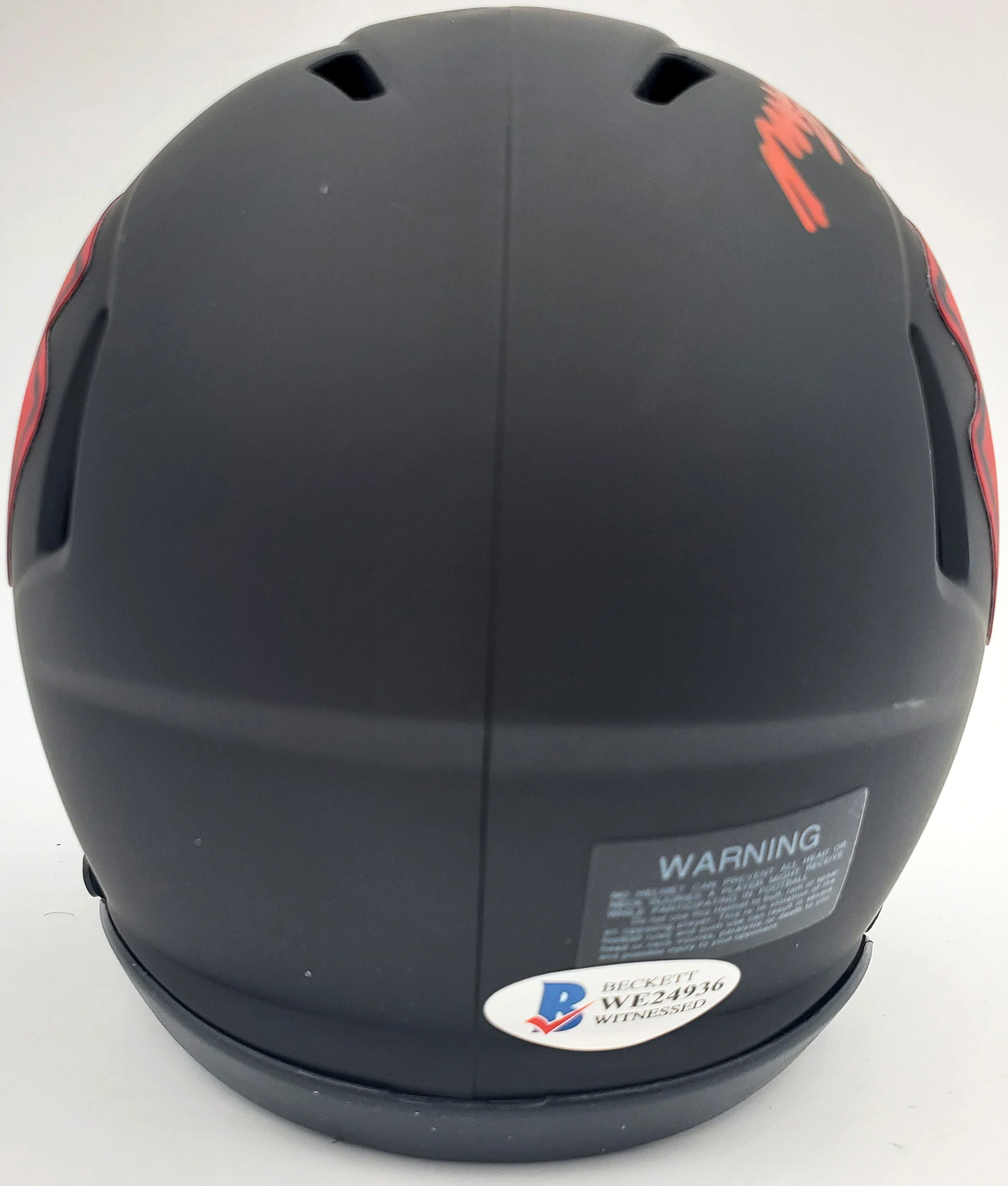 Mecole Hardman Autographed Kansas City Chiefs Eclipse Black Speed Mini Helmet "SB LIV Champs" Beckett BAS Stock #185786 - Image 3