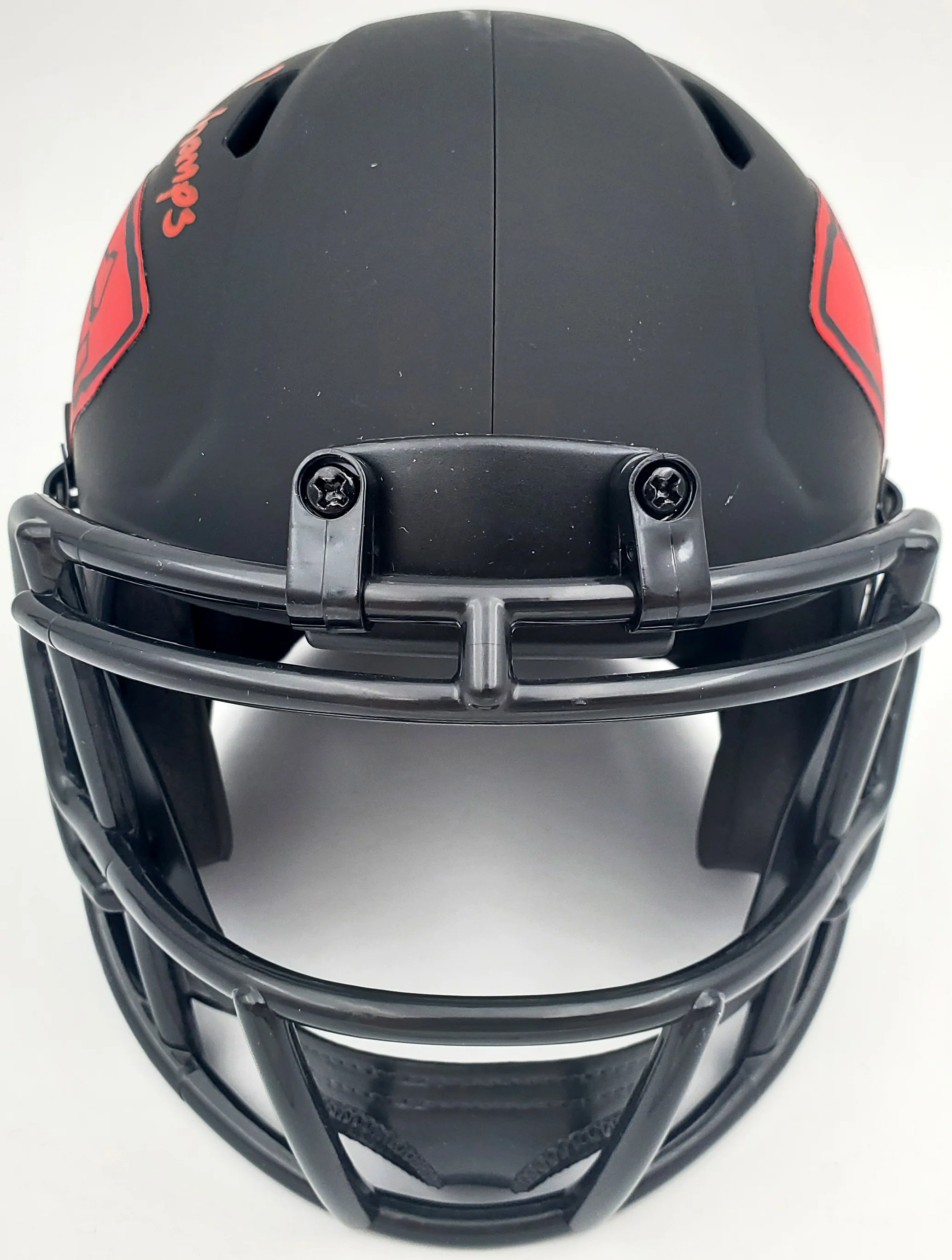 Mecole Hardman Autographed Kansas City Chiefs Eclipse Black Speed Mini Helmet "SB LIV Champs" Beckett BAS Stock #185786 - Image 5