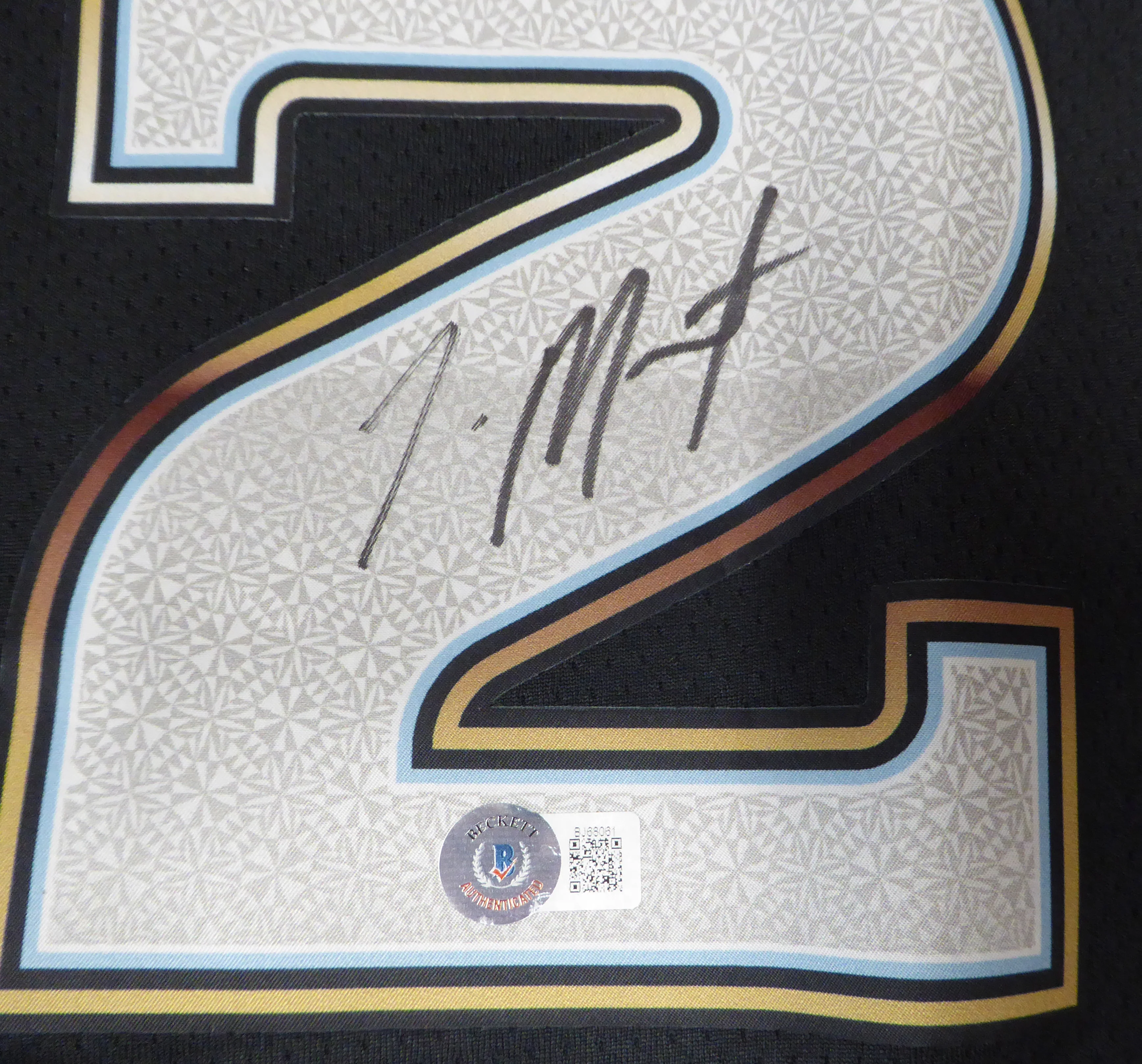 Memphis Grizzlies Ja Morant Autographed Black Nike City Edition Jersey Size L Beckett BAS QR #BJ68061 - Image 3