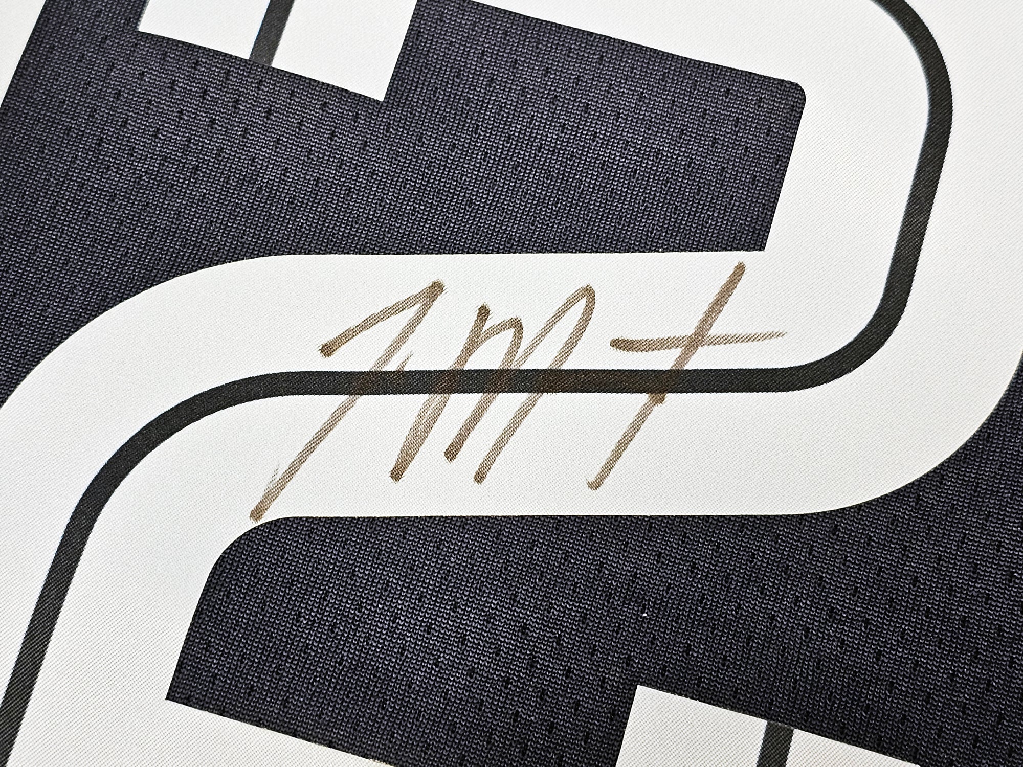Memphis Grizzlies Ja Morant Autographed Dark Blue Nike Icon Edition Swingman Jersey Size 48 Beckett BAS QR Stock #218580 - Image 4