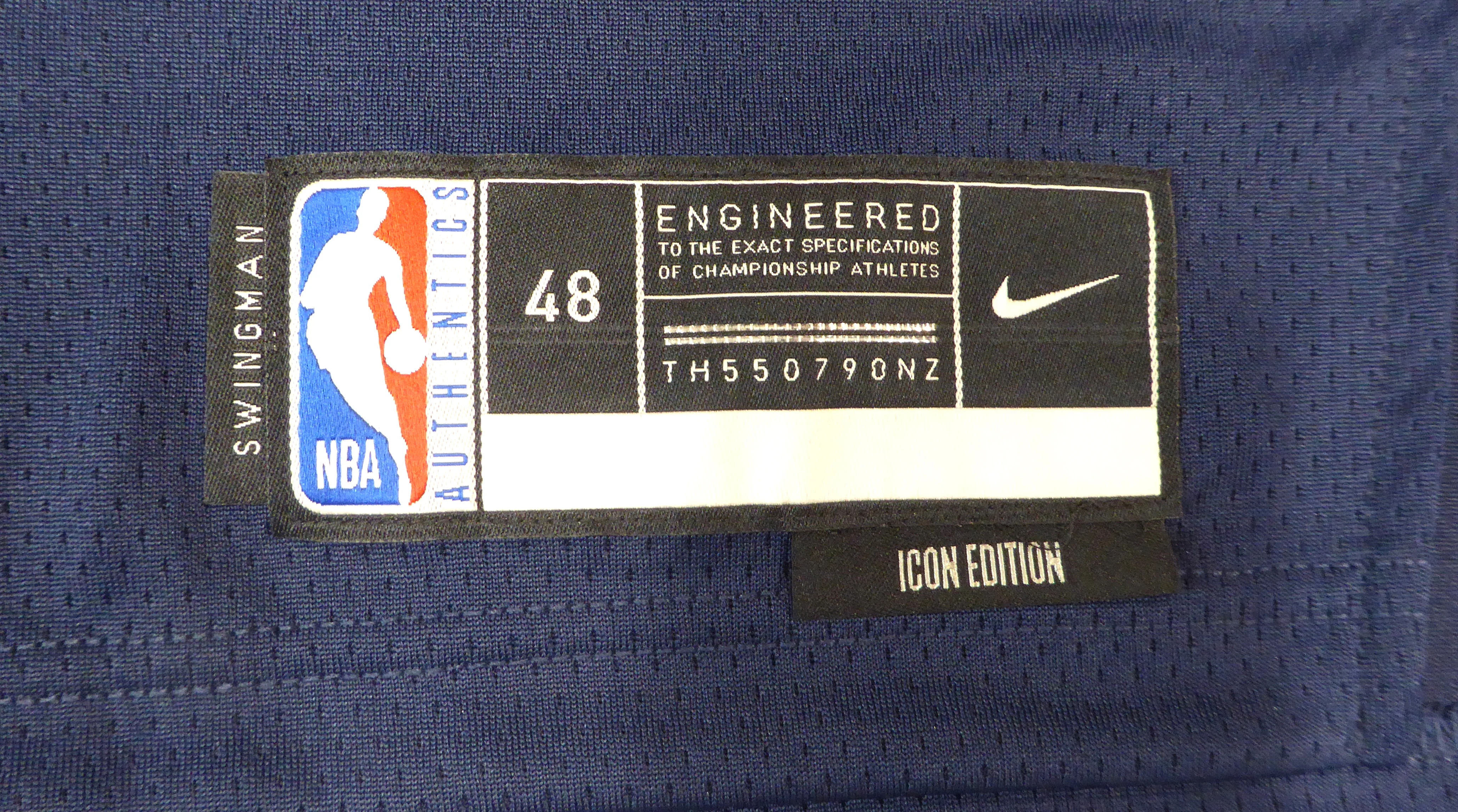 Memphis Grizzlies Ja Morant Autographed Dark Blue Nike Icon Swingman Edition Jersey Size L Beckett BAS QR #BJ34616 - Image 5