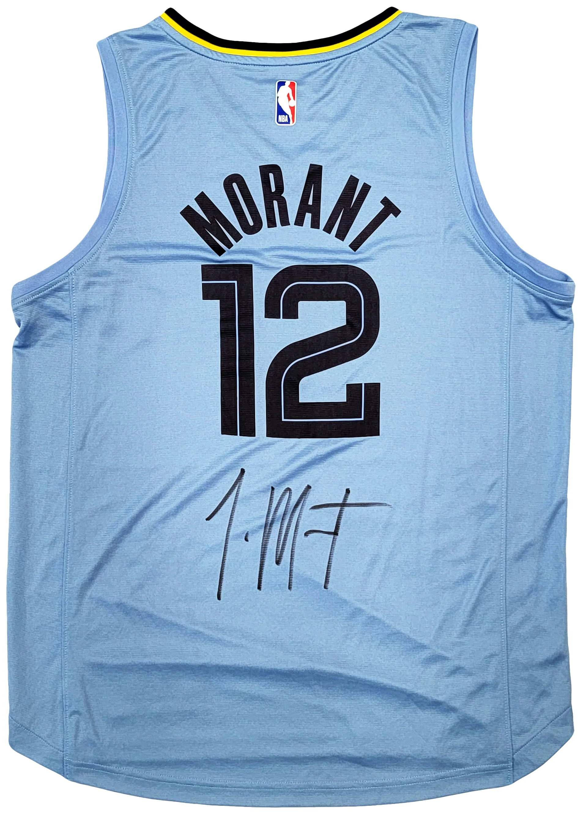 Memphis Grizzlies Ja Morant Autographed Light Blue Fanatics Jersey Size L JSA Stock #207958 - Image 2