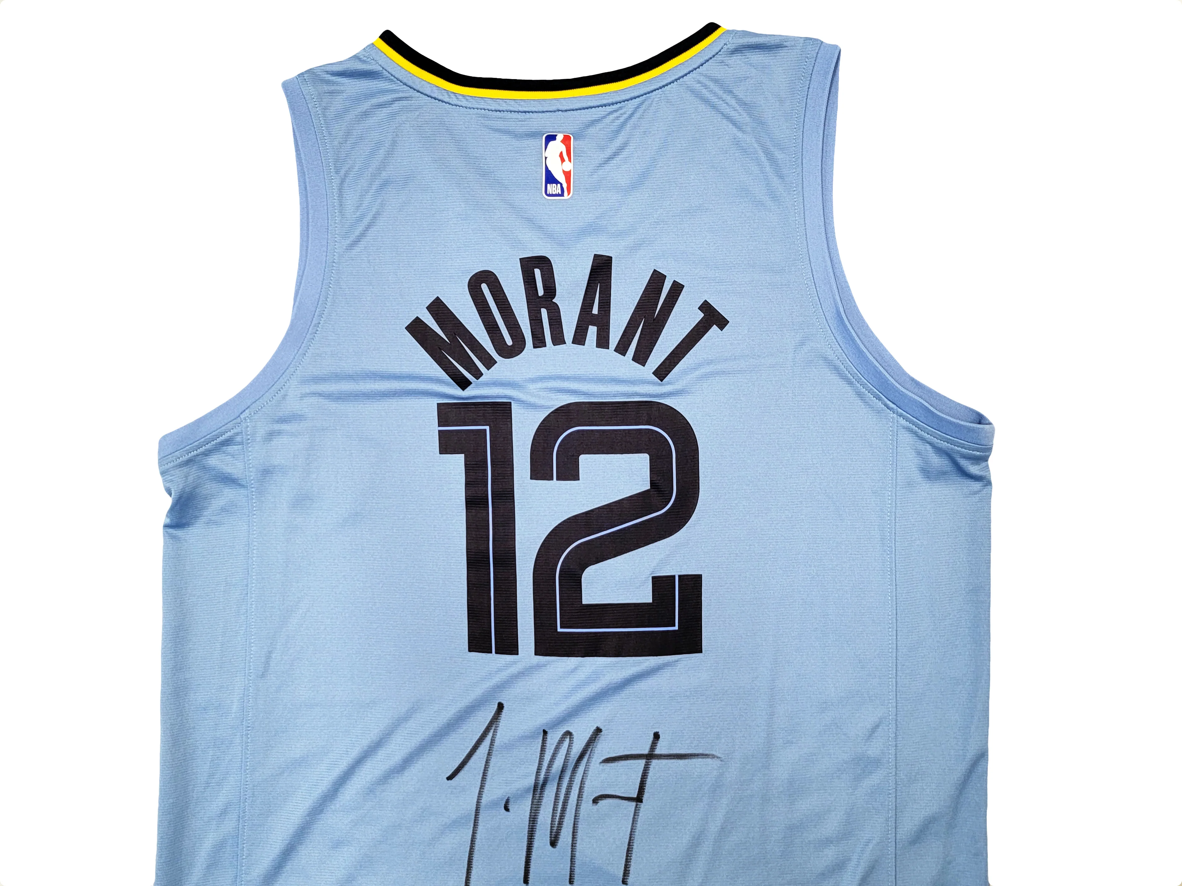 Memphis Grizzlies Ja Morant Autographed Light Blue Fanatics Jersey Size L JSA Stock #207958 - Image 3