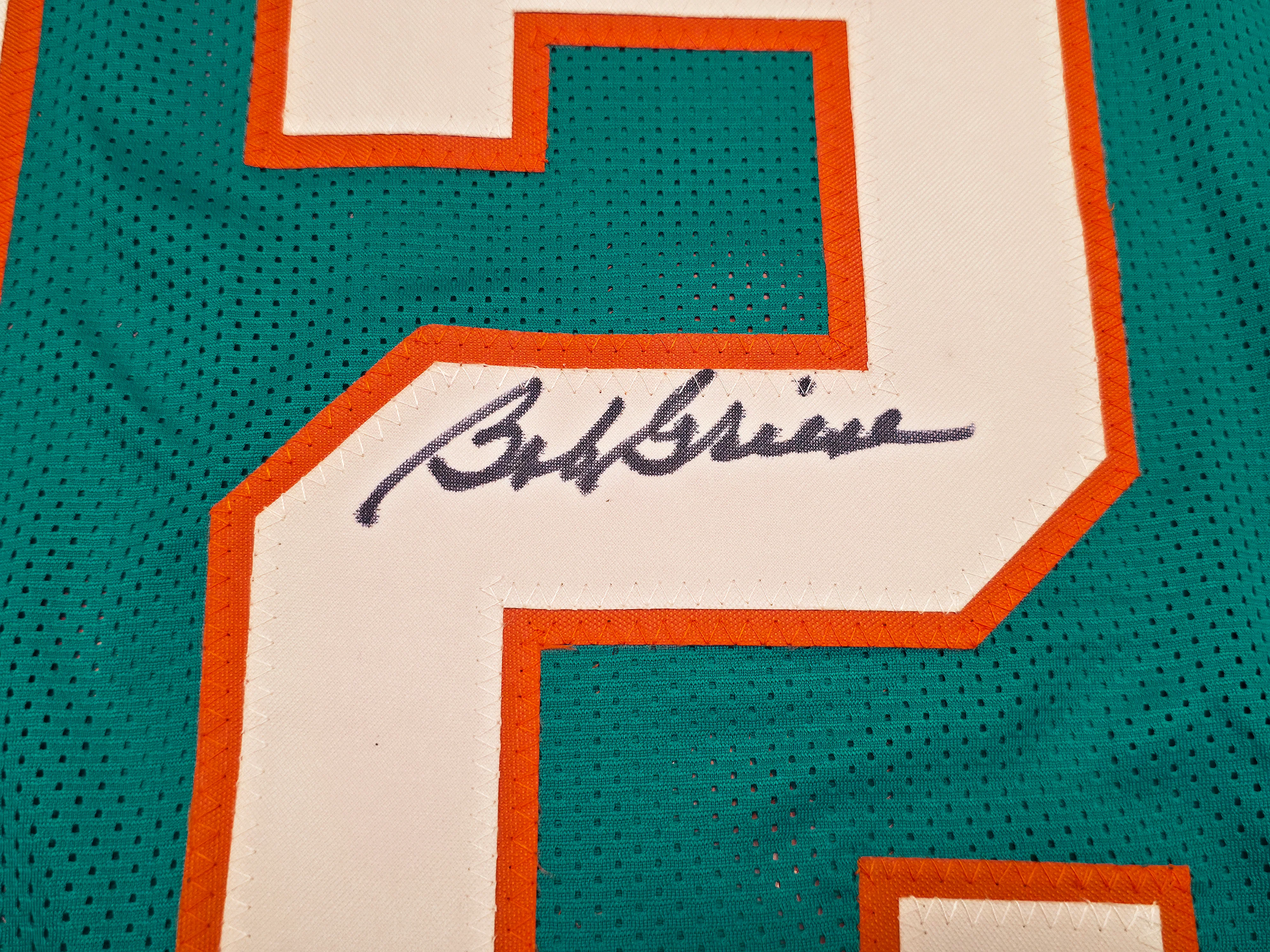 Miami Dolphins Bob Griese Autographed Teal Jersey Beckett BAS Witness Stock #256900 - Image 4