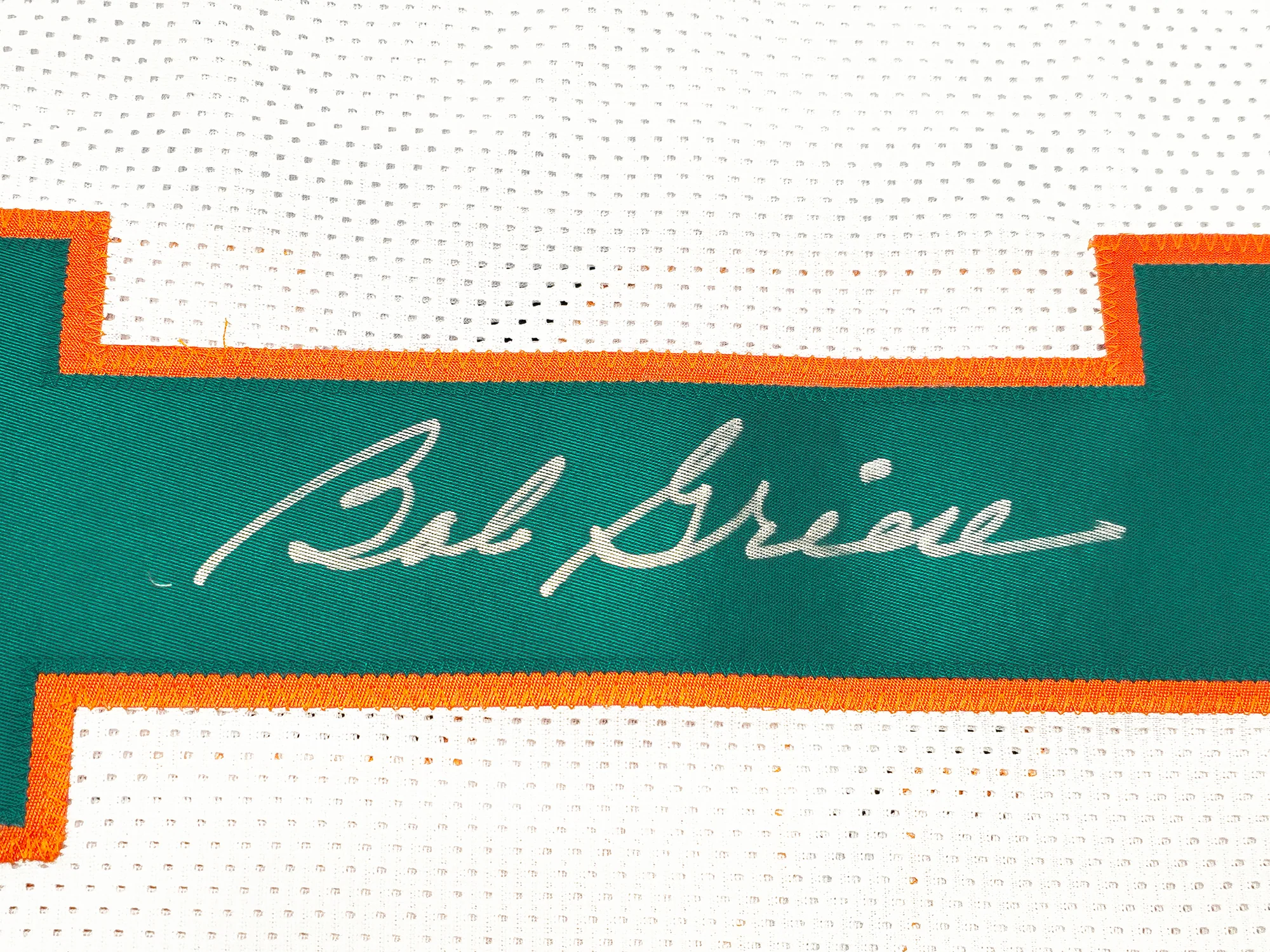 Miami Dolphins Bob Griese Autographed White Jersey Beckett BAS Witness Stock #222016 - Image 4