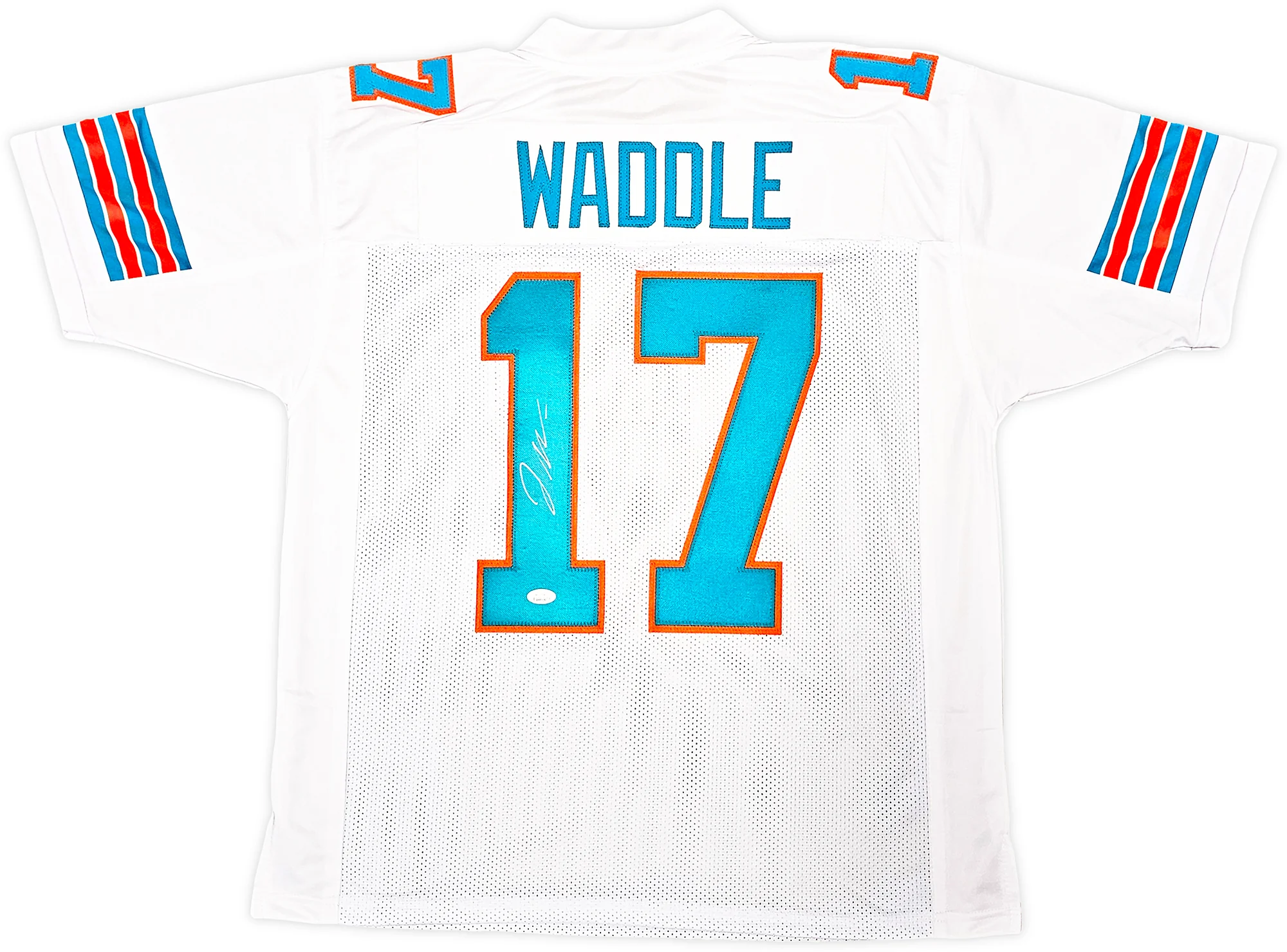 Miami Dolphins Jaylen Waddle Autographed White Jersey JSA Stock #222823 - Image 2