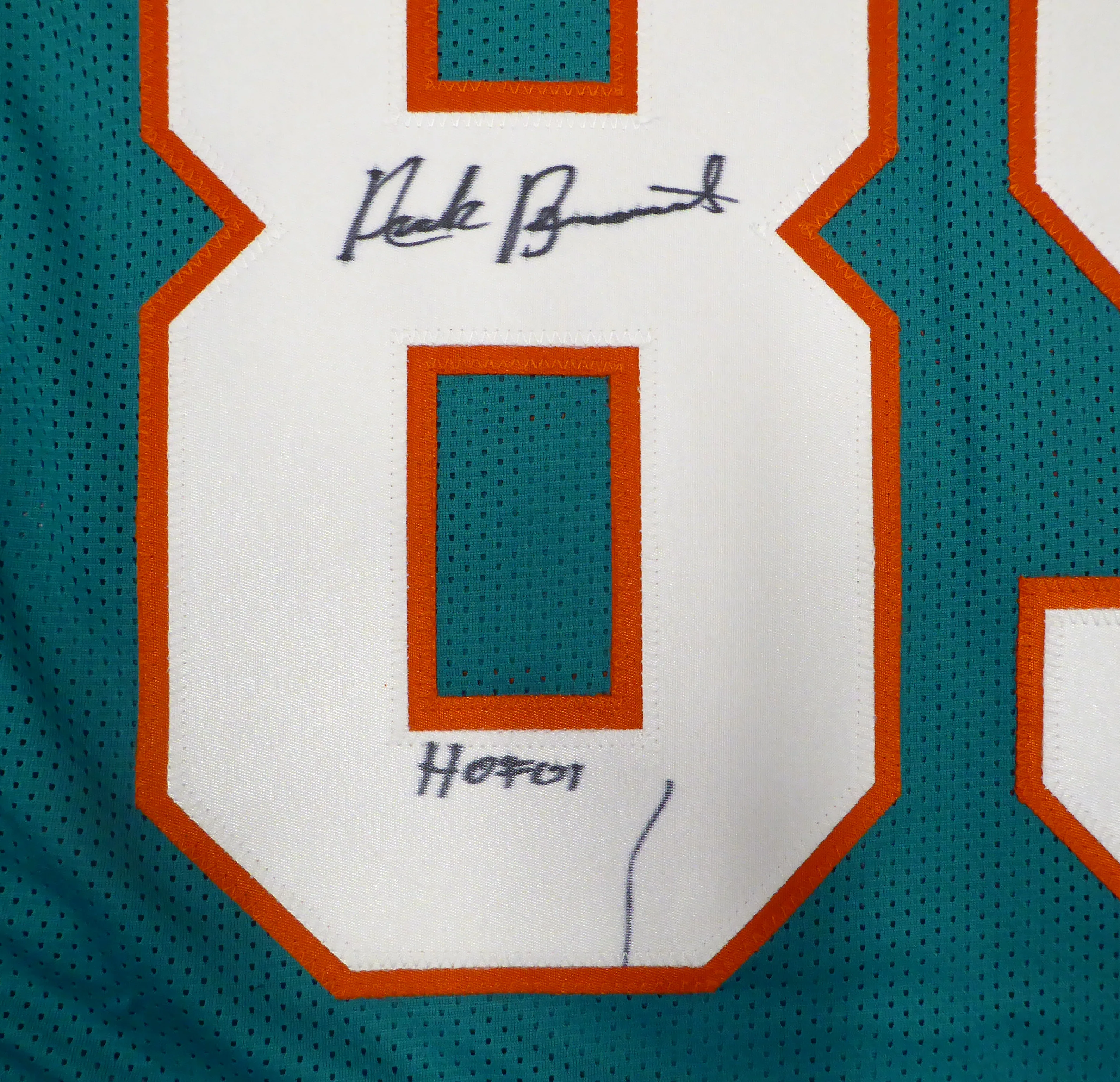 Miami Dolphins Nick Buoniconti Autographed Teal Jersey "HOF 01" (Mark) PSA/DNA #X21293 - Image 2