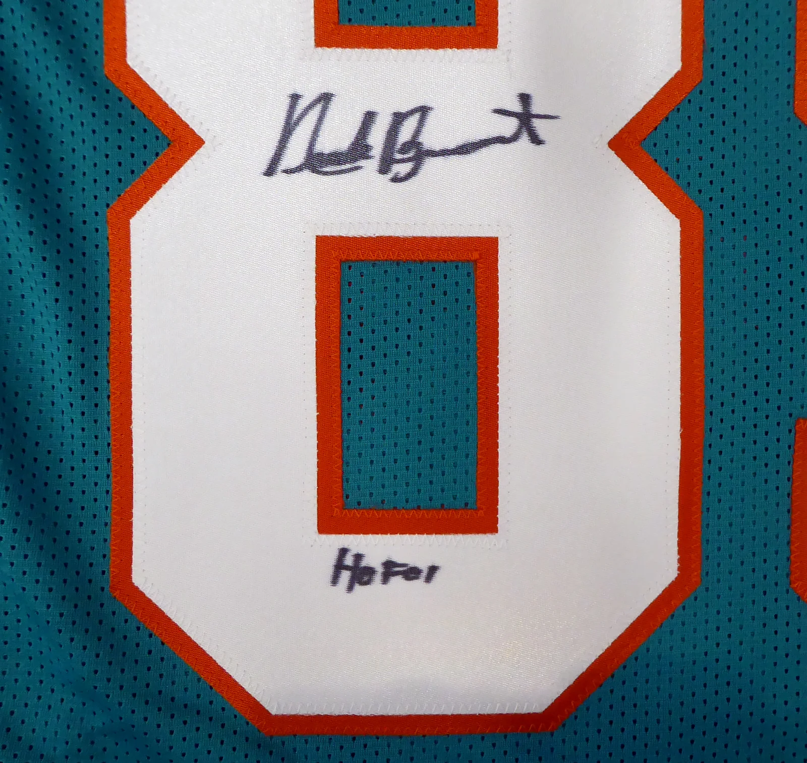 Miami Dolphins Nick Buoniconti Autographed Teal Jersey "HOF 01" PSA/DNA Stock #179034 - Image 3
