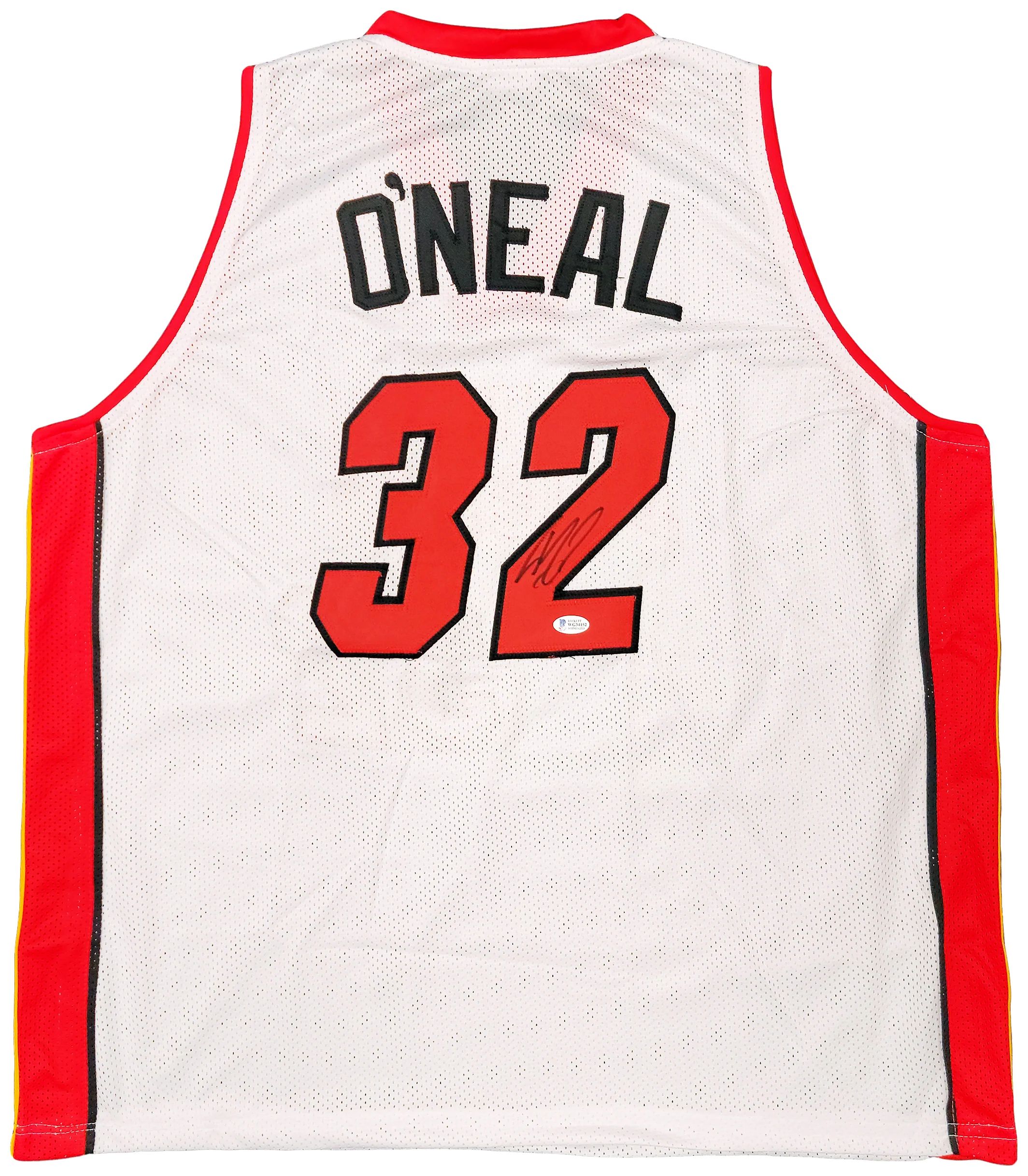 Miami Heat Shaquille Shaq O'Neal Autographed White Jersey The Diesel Beckett BAS Stock #202308 - Image 2