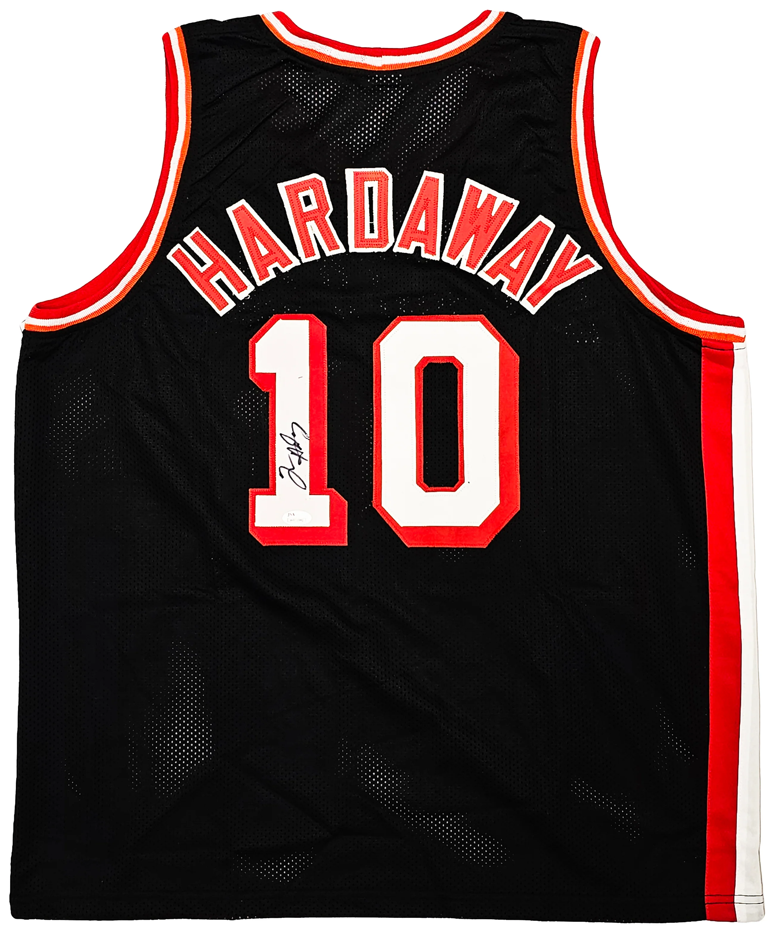 Miami Heat Tim Hardaway Autographed Black Jersey JSA Stock #215722 - Image 2
