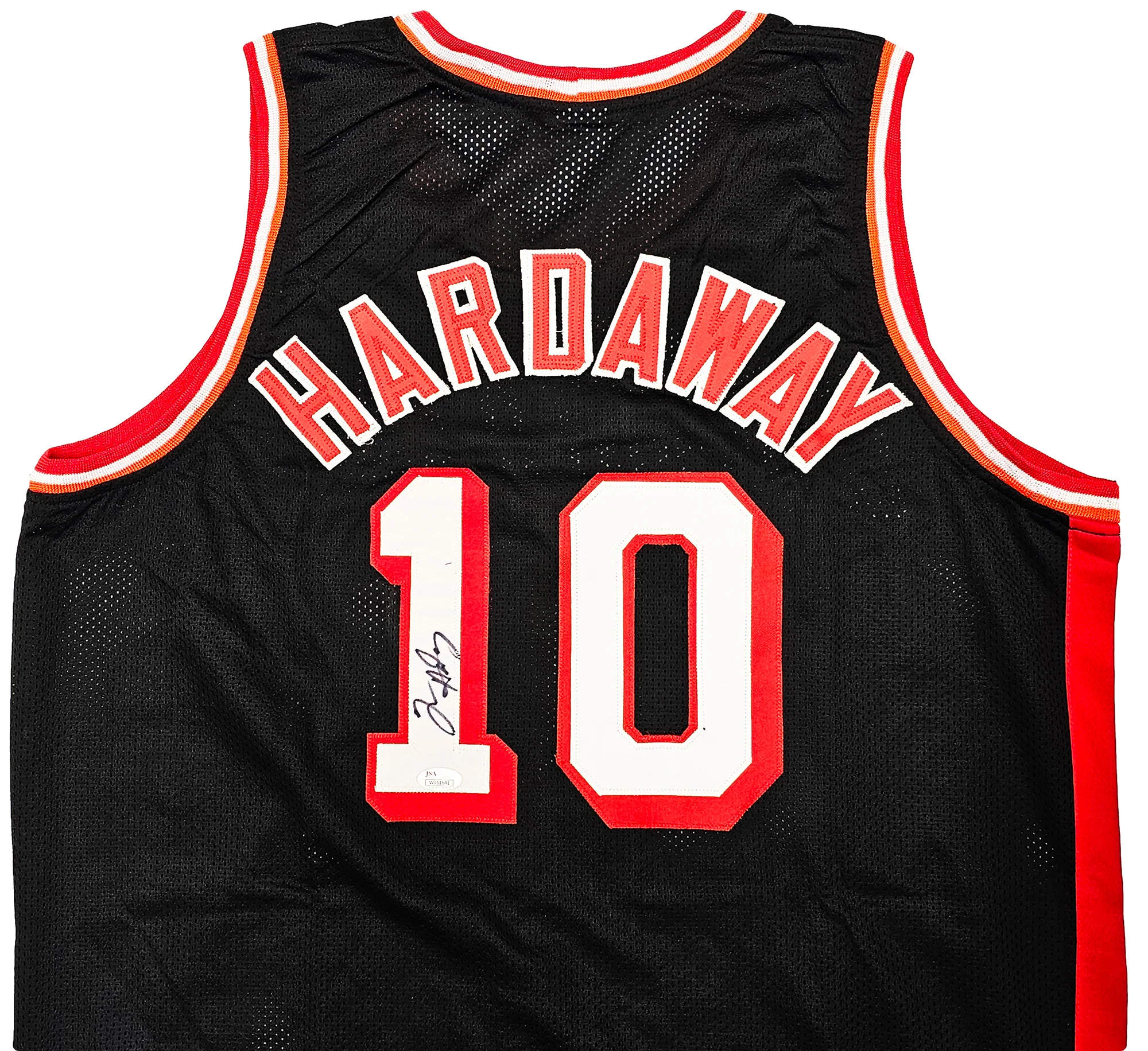 Miami Heat Tim Hardaway Autographed Black Jersey JSA Stock #215722 - Image 3