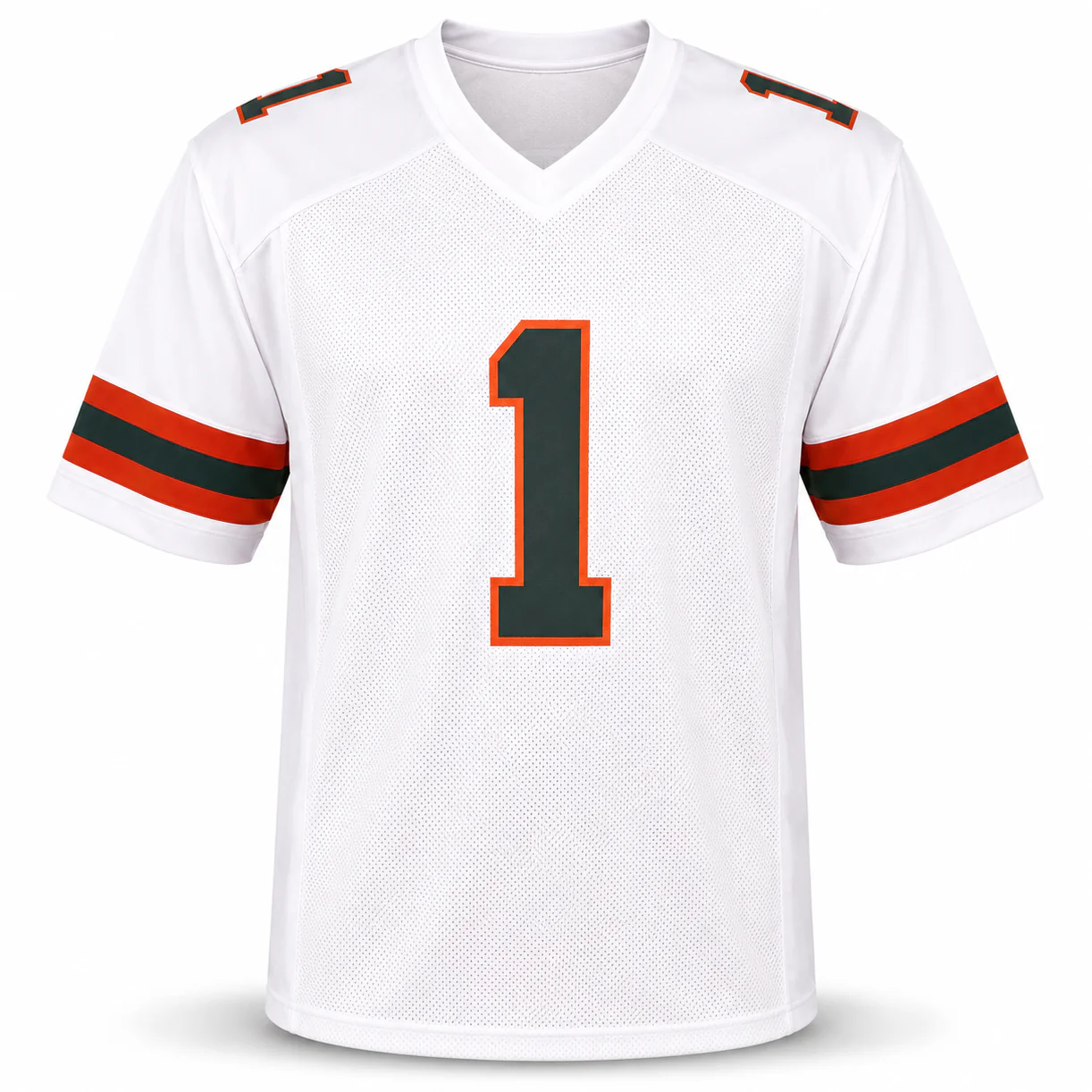 Miami Hurricanes Malachi Toney Autographed White Jersey JSA Witness Stock #262506 - Image 5